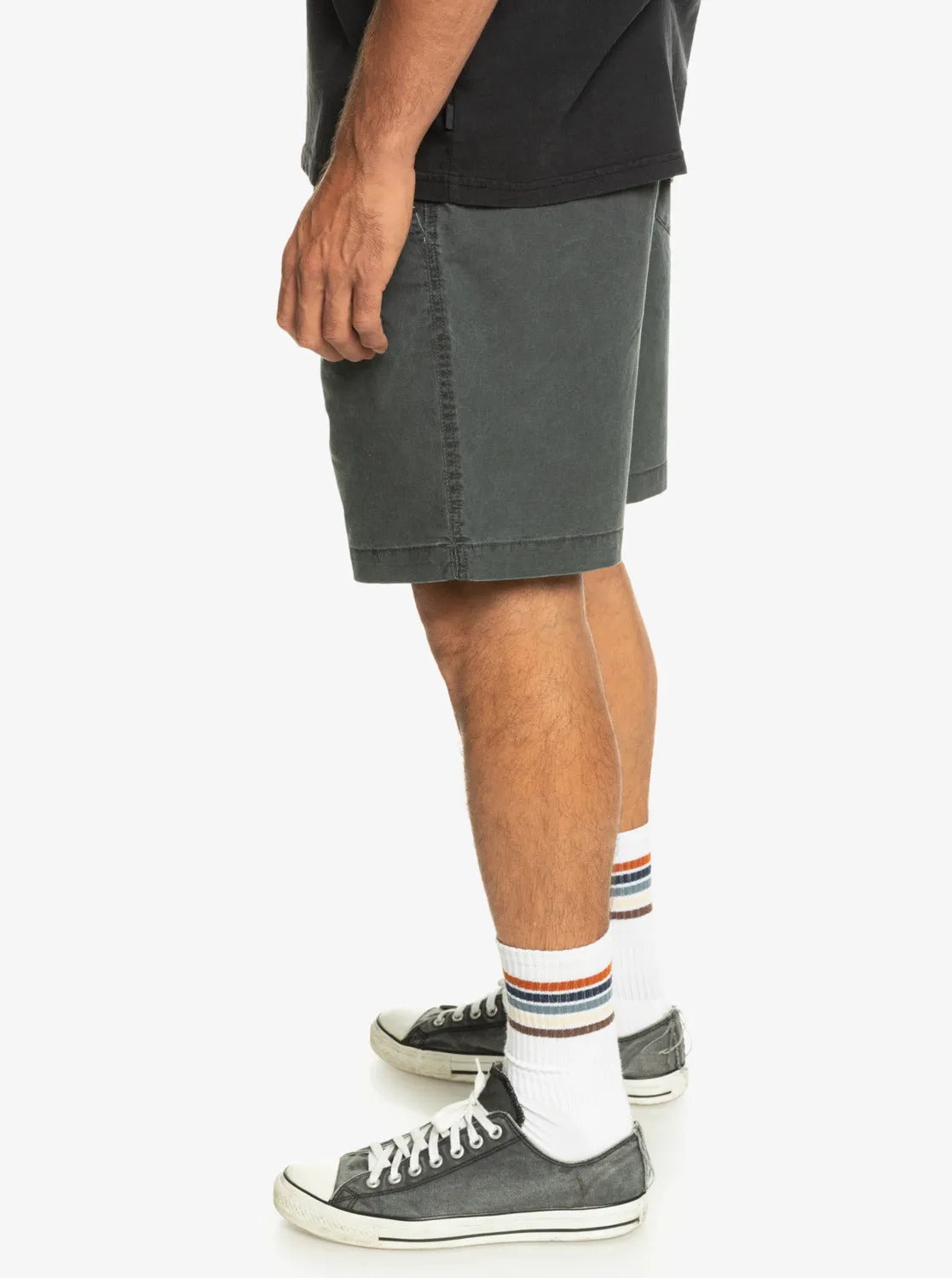 Taxer Elastic Waist Shorts - Black sold by Quiksilver product image thumbnail 4