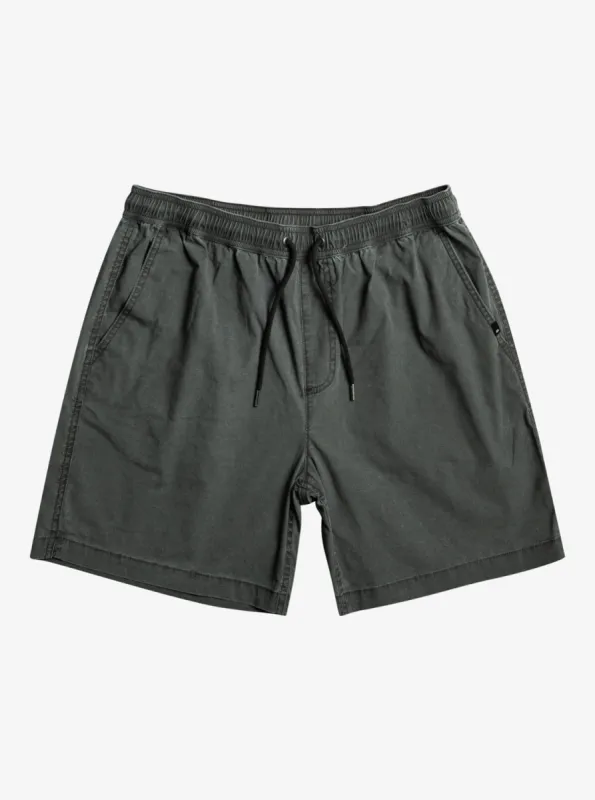 Taxer Elastic Waist Shorts - Black sold by Quiksilver