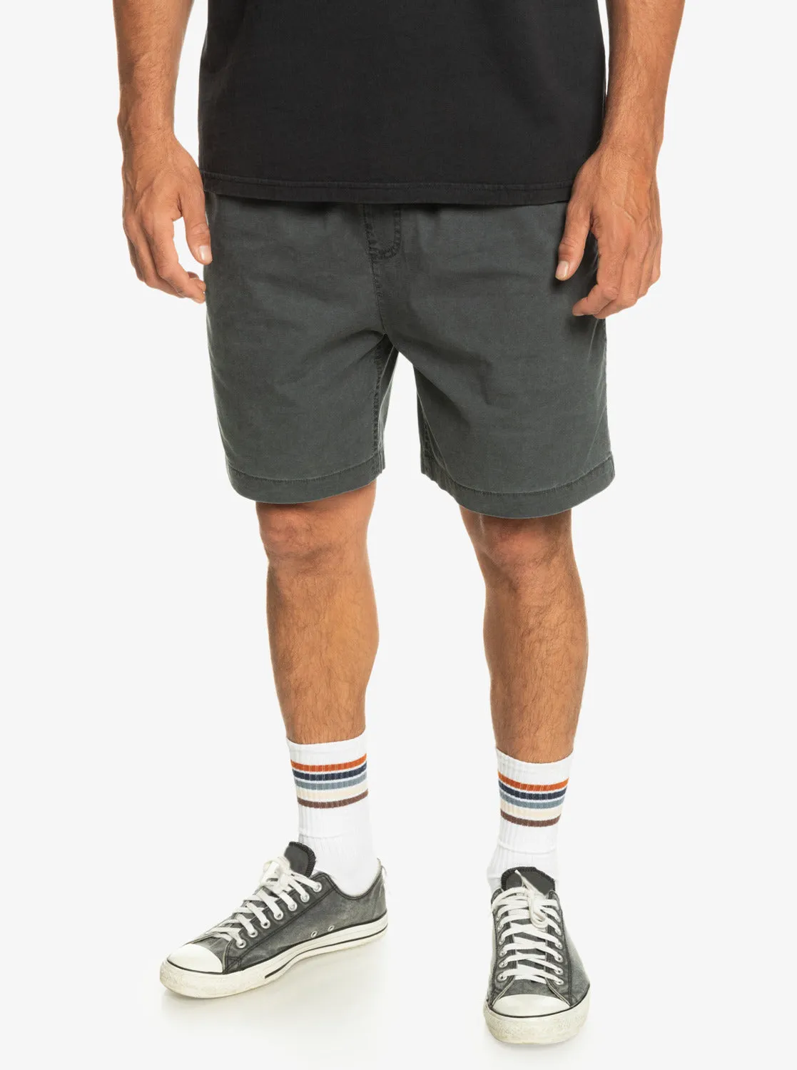 Taxer Elastic Waist Shorts - Black sold by Quiksilver product image thumbnail 3