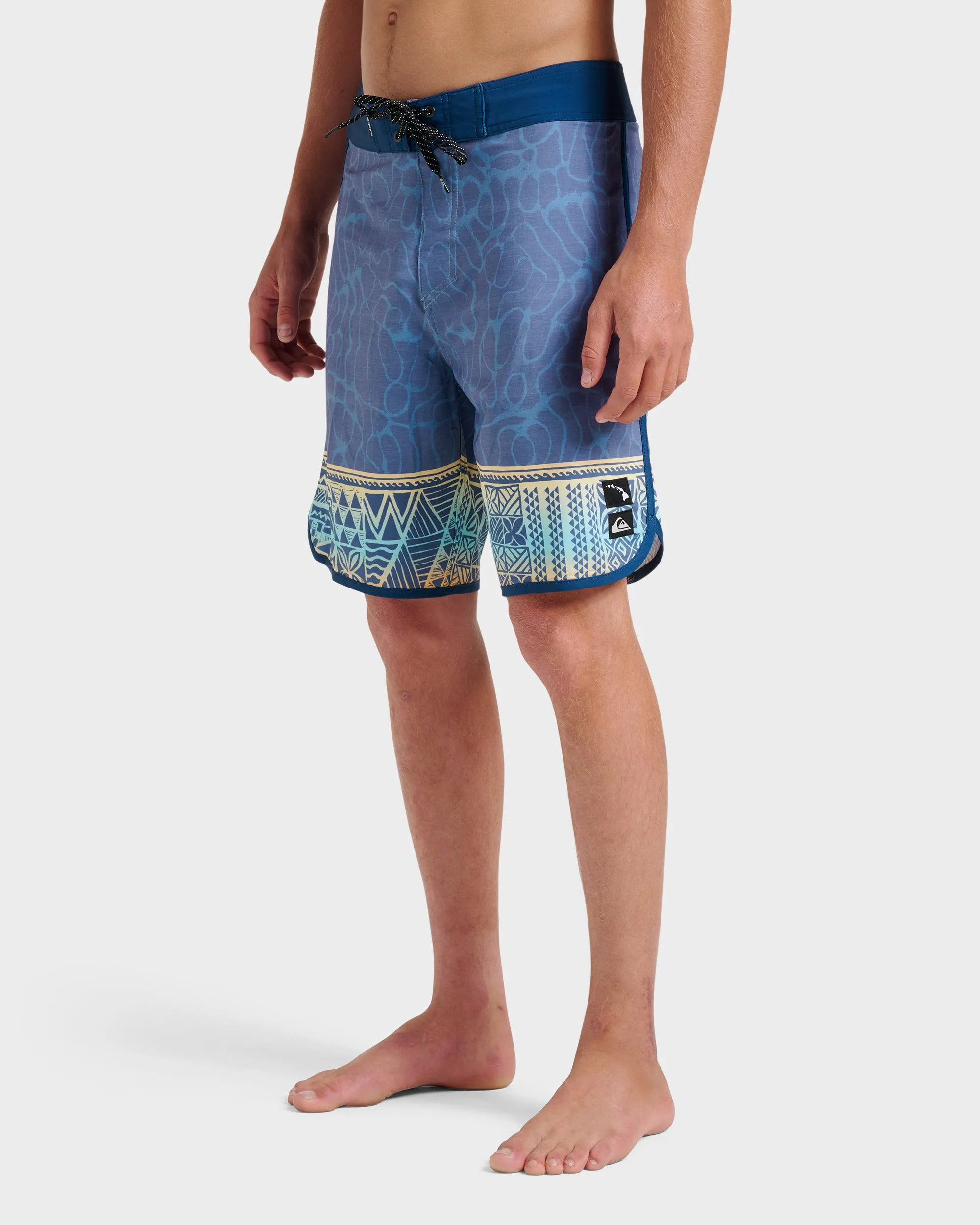 Surfsilk Hi Tribal Scallop 19" Boardshorts - China Blue sold by Quiksilver product image thumbnail 4