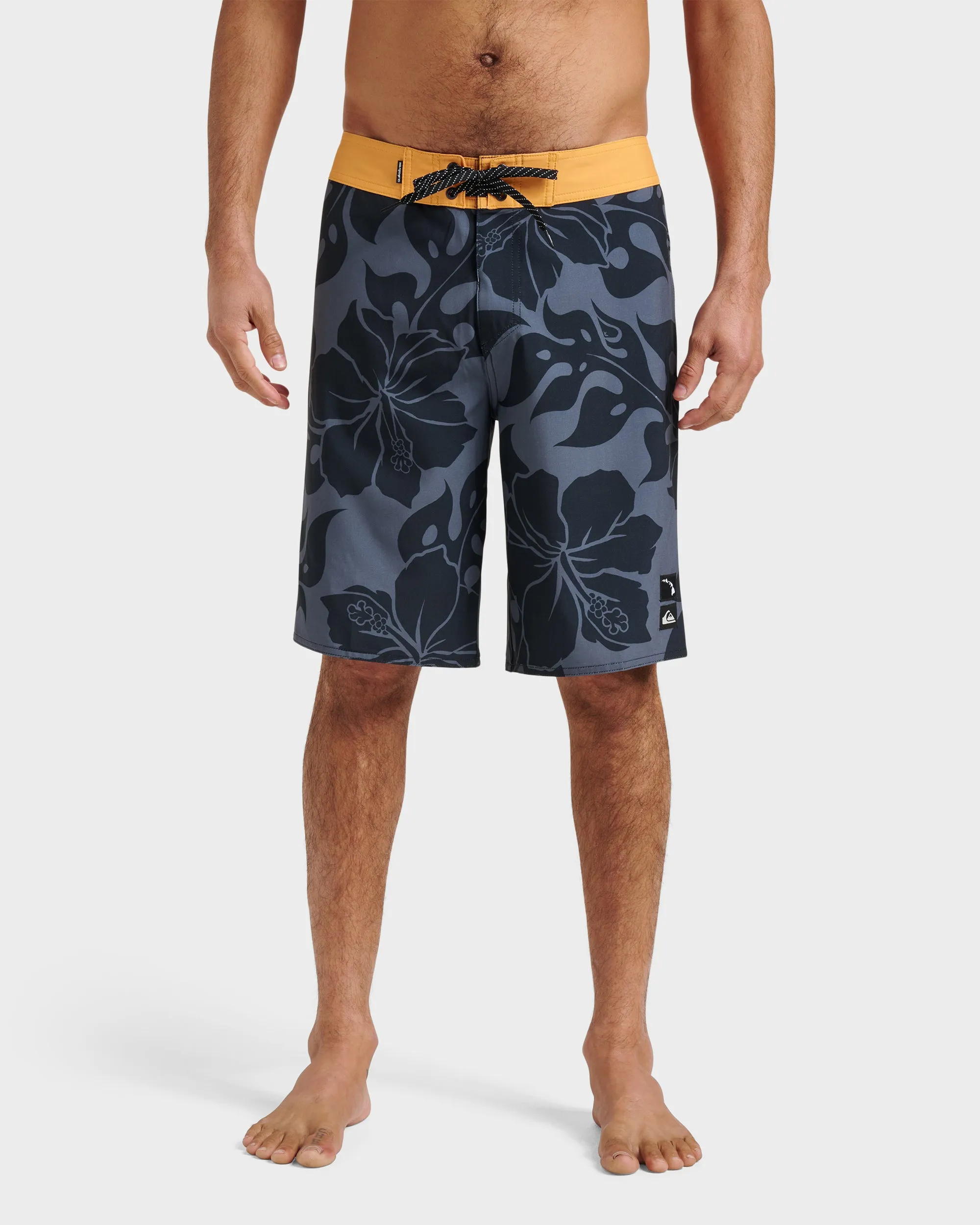 Surfsilk Hi Biscus Straight 20" Boardshorts - Black sold by Quiksilver