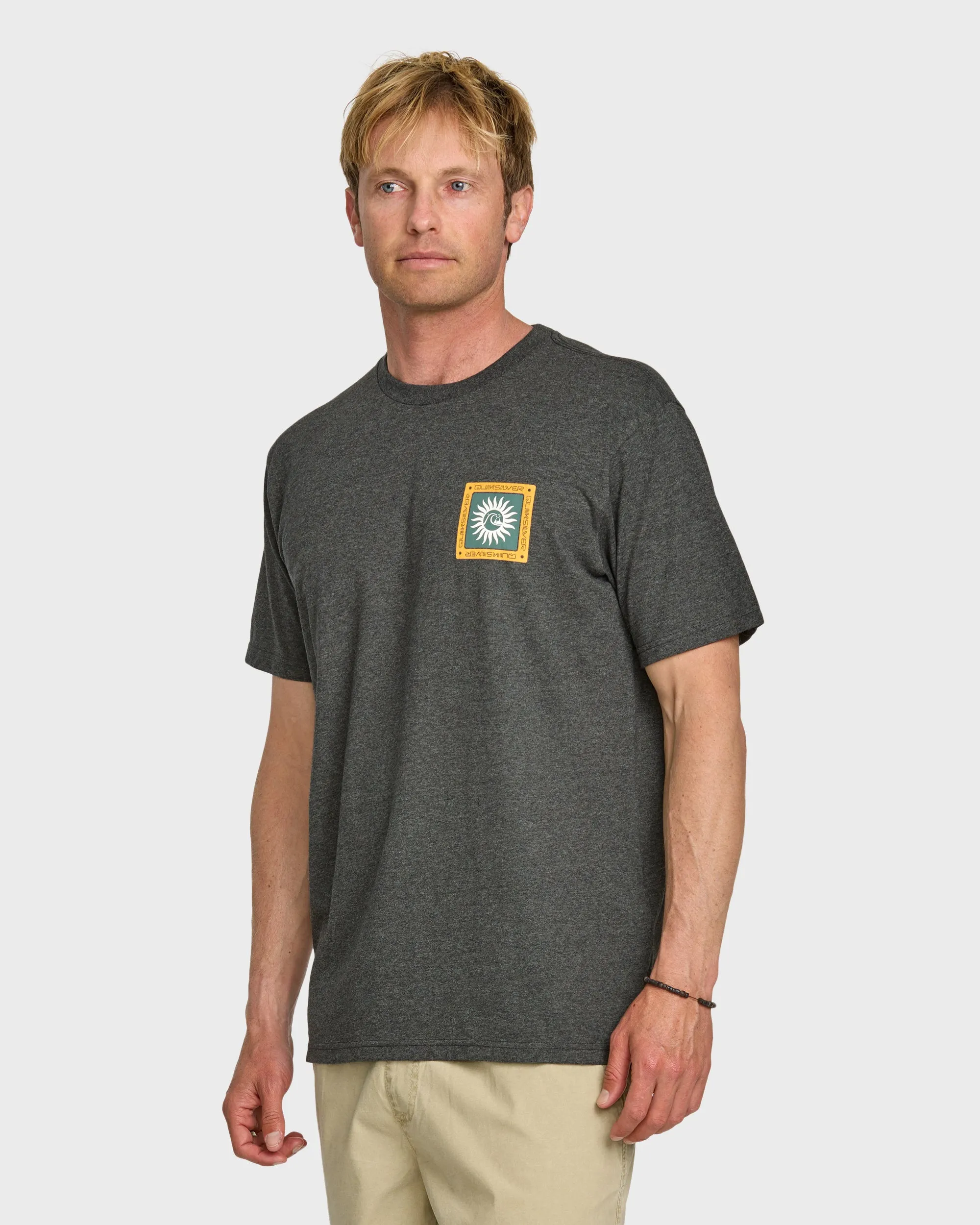 Sun Roots Organic Heather T-Shirt - Silver White Heather sold by Quiksilver product image thumbnail 4