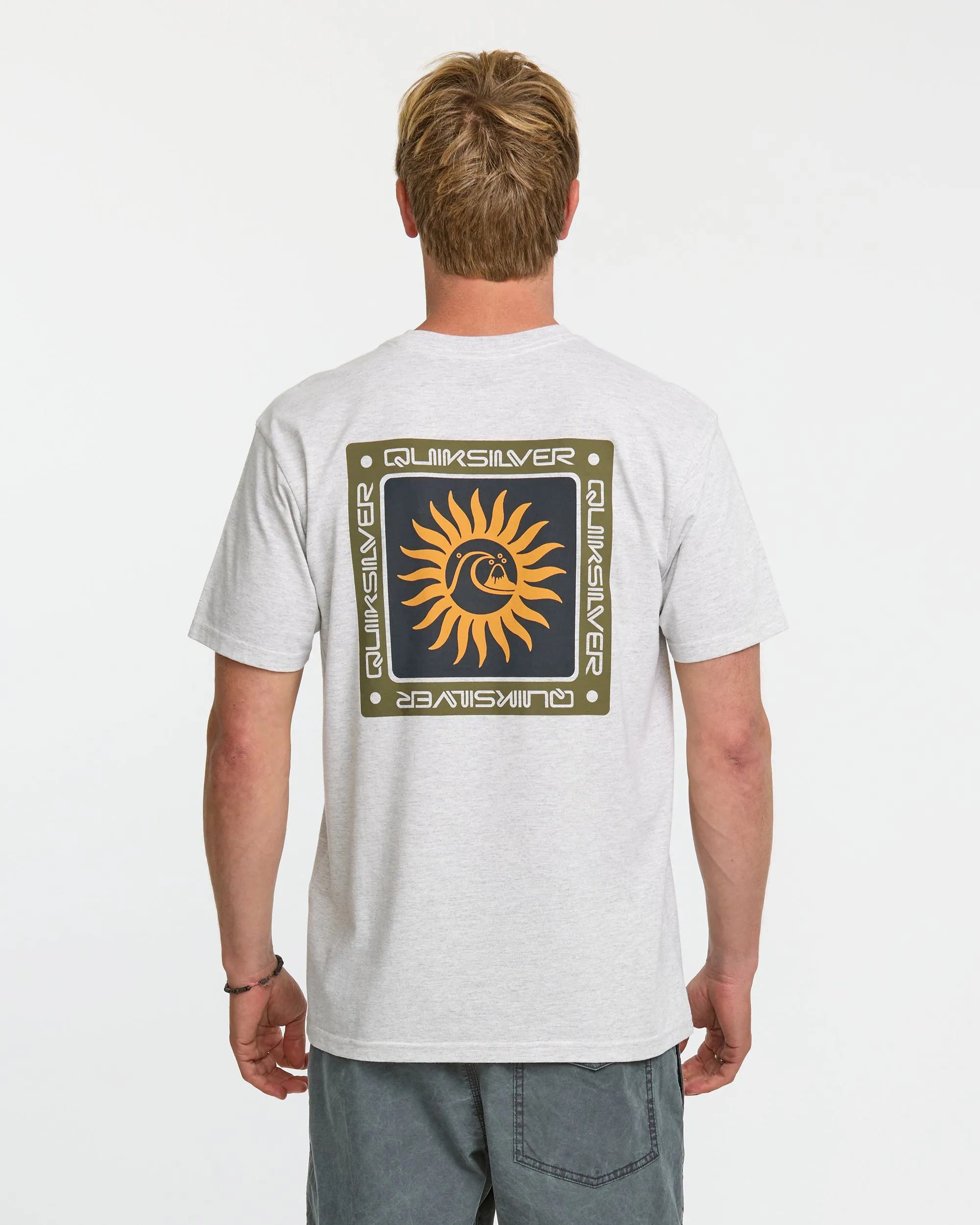 Sun Roots Organic Heather T-Shirt - Charcoal Heather sold by Quiksilver product image thumbnail 2