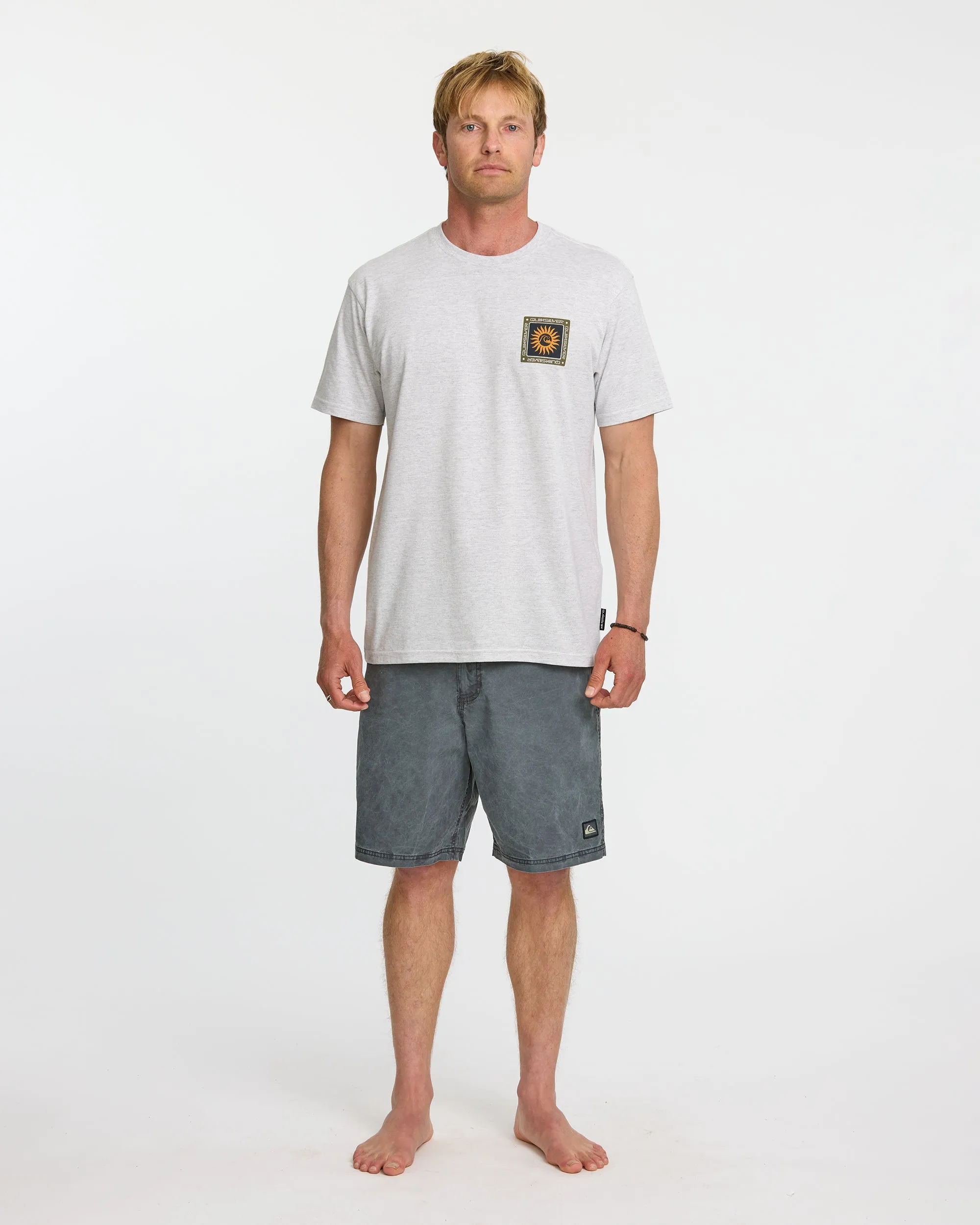 Sun Roots Organic Heather T-Shirt - Charcoal Heather sold by Quiksilver product image thumbnail 3