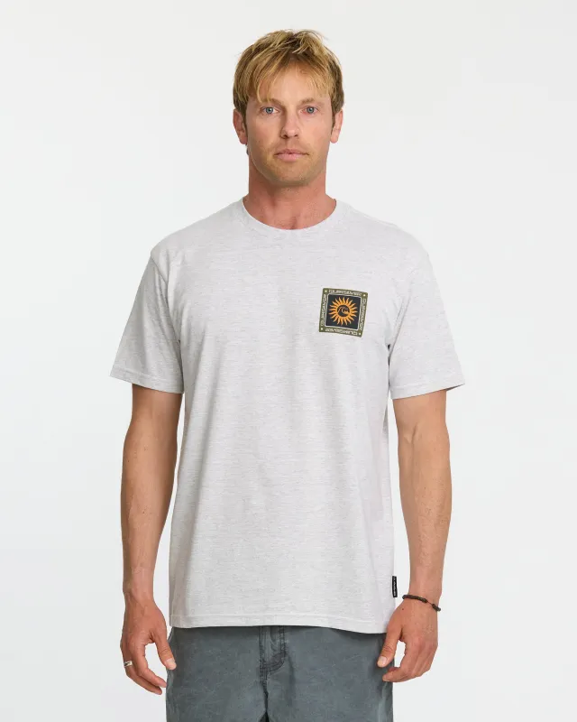 Sun Roots Organic Heather T-Shirt - Charcoal Heather sold by Quiksilver