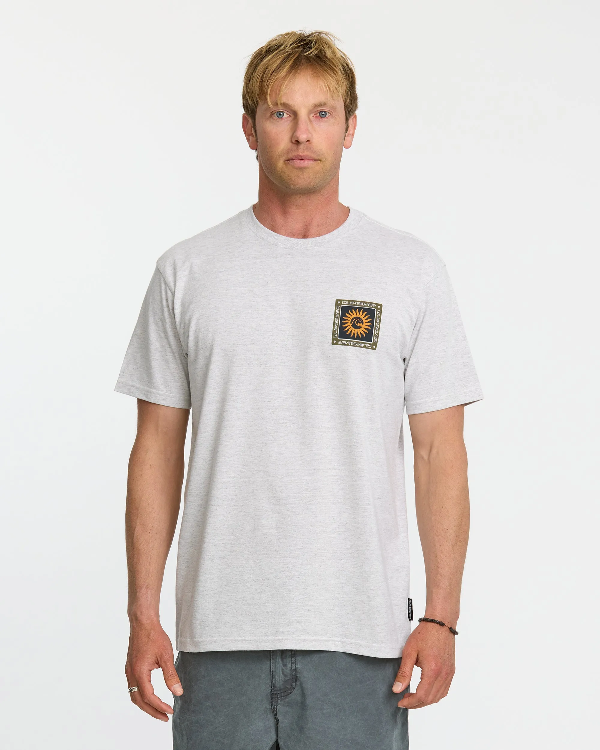Sun Roots Organic Heather T-Shirt - Charcoal Heather sold by Quiksilver
