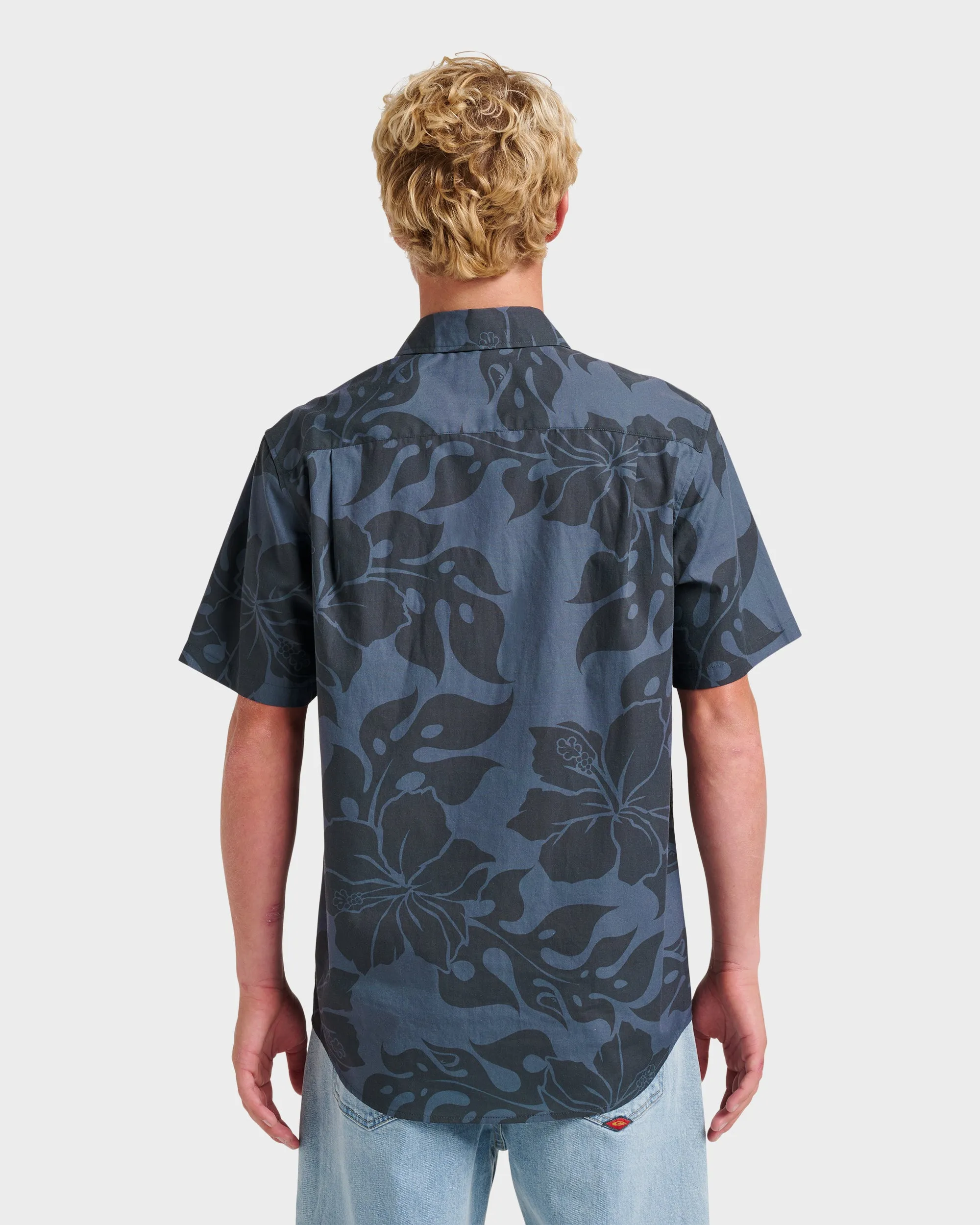 Oceanview Classic Short Sleeve Shirt - Phantom sold by Quiksilver product image thumbnail 2