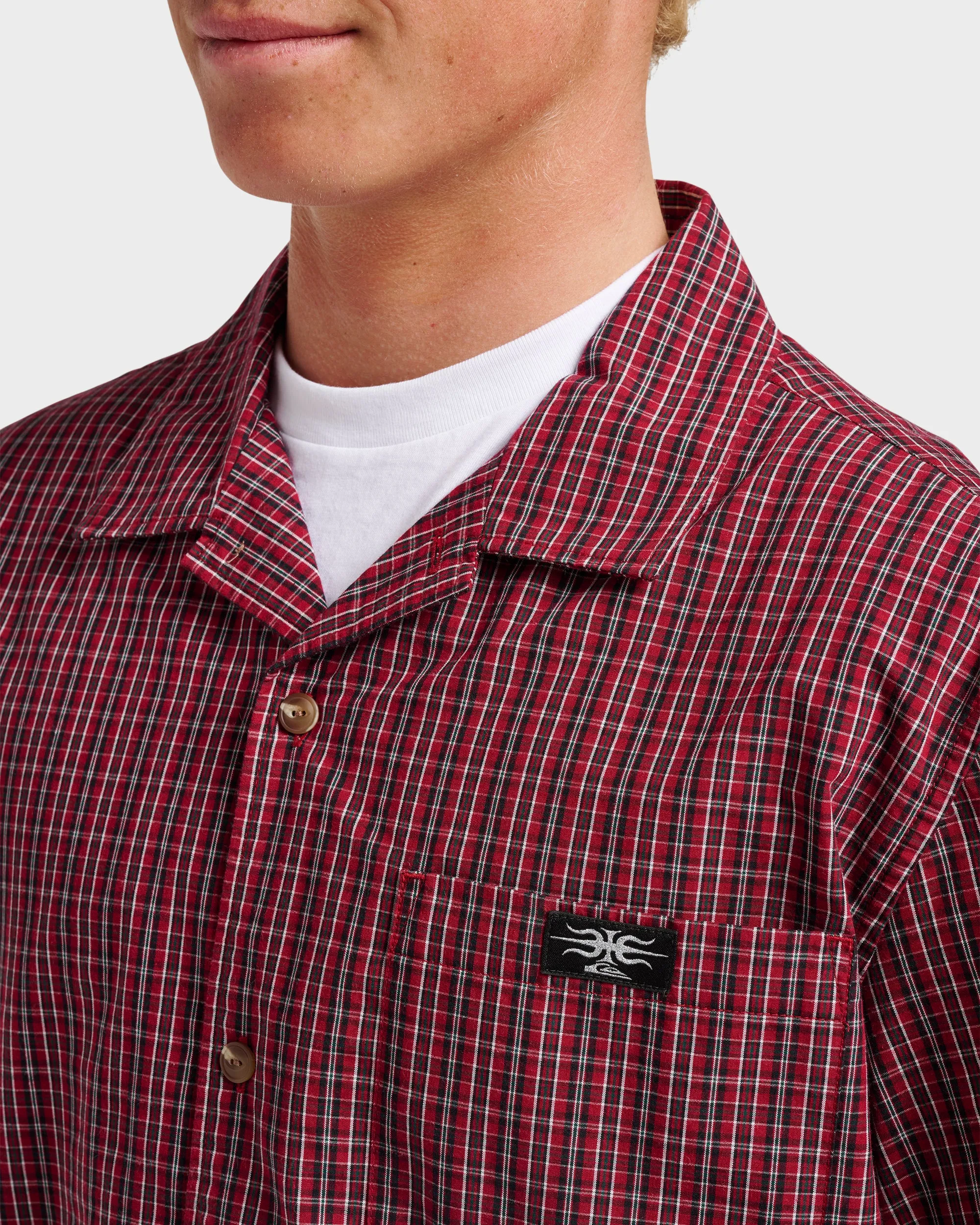 Liquid Metal Short Sleeve Shirt - Biking Red sold by Quiksilver product image thumbnail 4