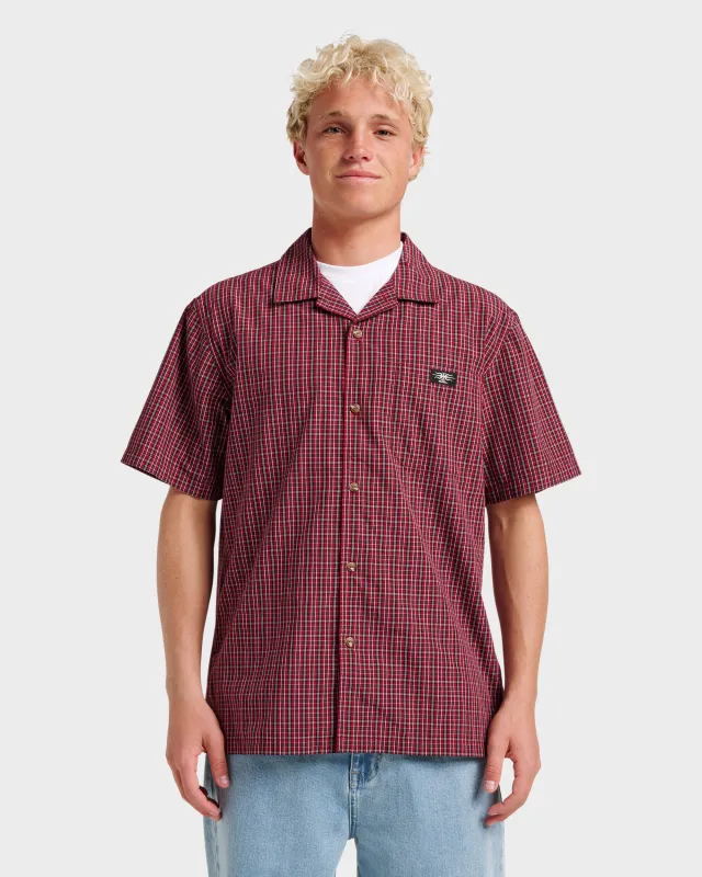 Liquid Metal Short Sleeve Shirt - Biking Red sold by Quiksilver