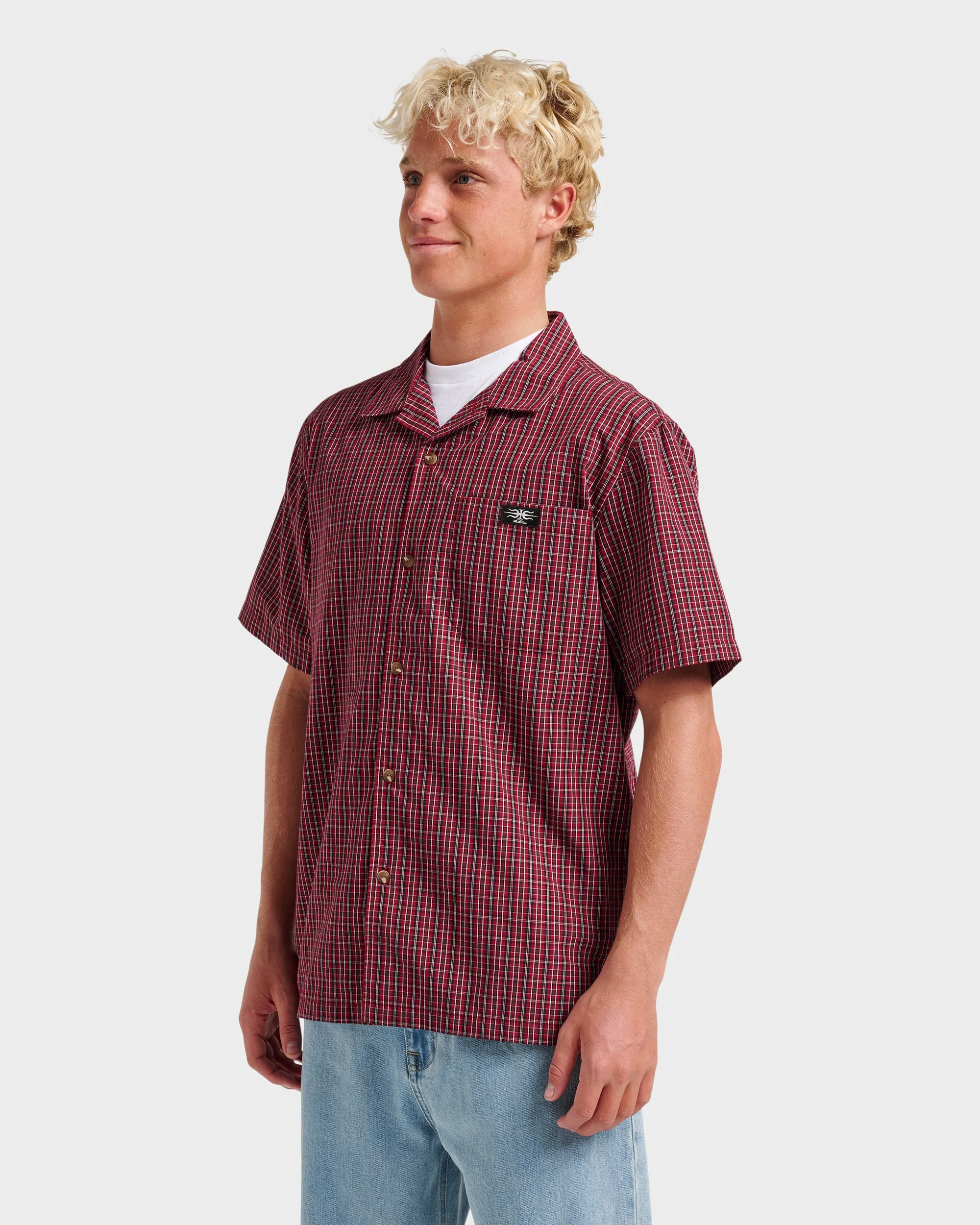 Liquid Metal Short Sleeve Shirt - Biking Red sold by Quiksilver product image thumbnail 3