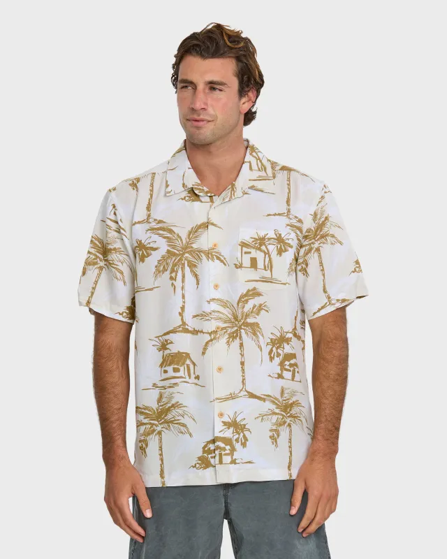 Waterman Off The Grid Shirt - Bone White sold by Quiksilver