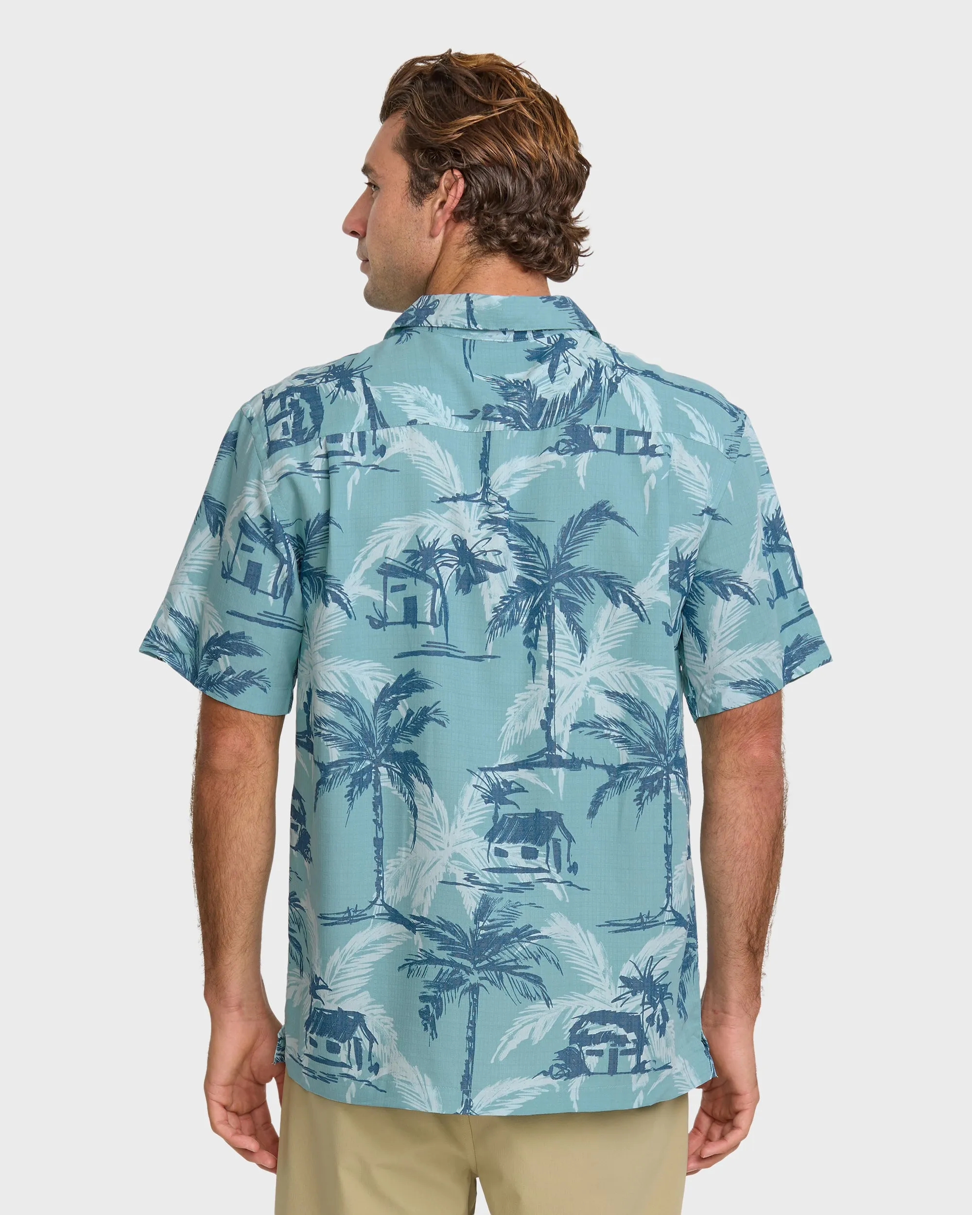 Waterman Off The Grid Shirt - Aqua sold by Quiksilver product image thumbnail 2