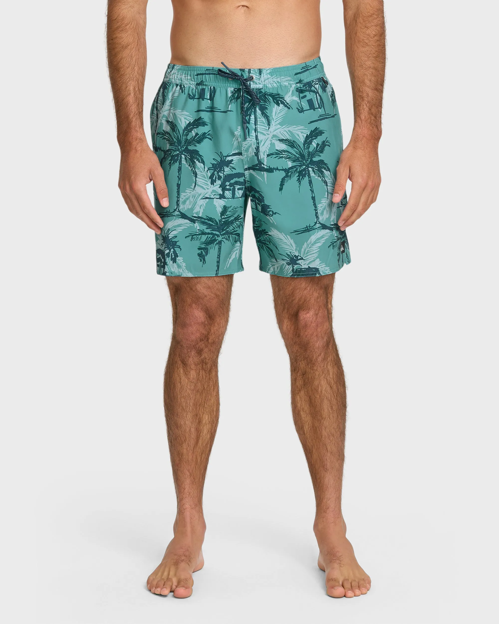 Waterman Off The Grid 17" Swim Trunks - Aqua sold by Quiksilver