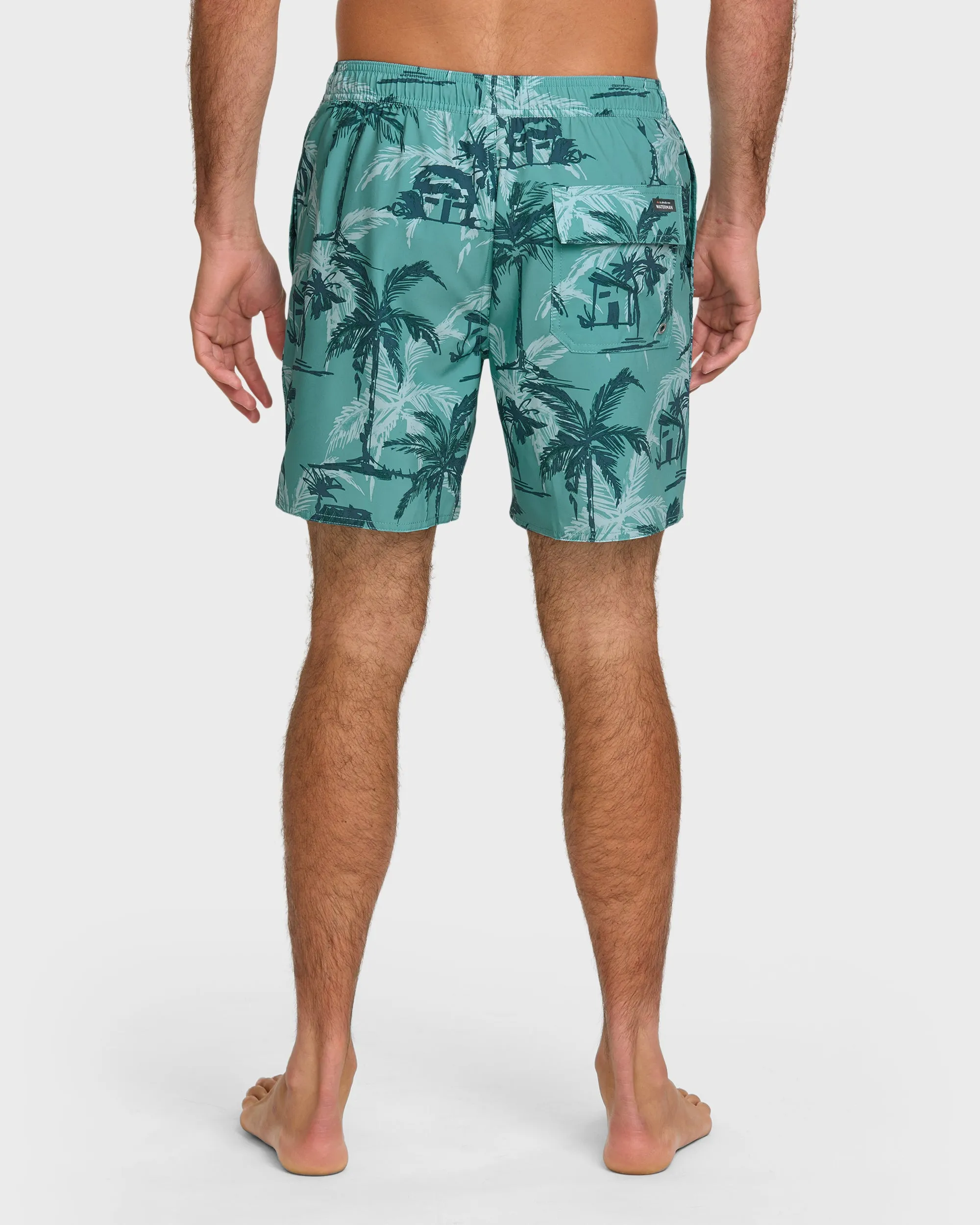 Waterman Off The Grid 17" Swim Trunks - Aqua sold by Quiksilver product image thumbnail 2