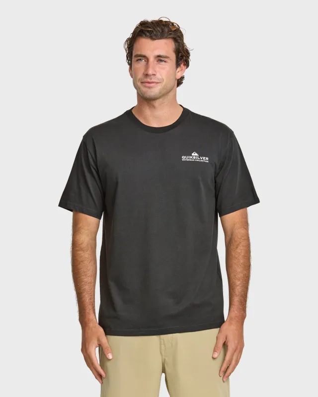 Waterman Fishing Trip Classic T-shirt - Phantom sold by Quiksilver