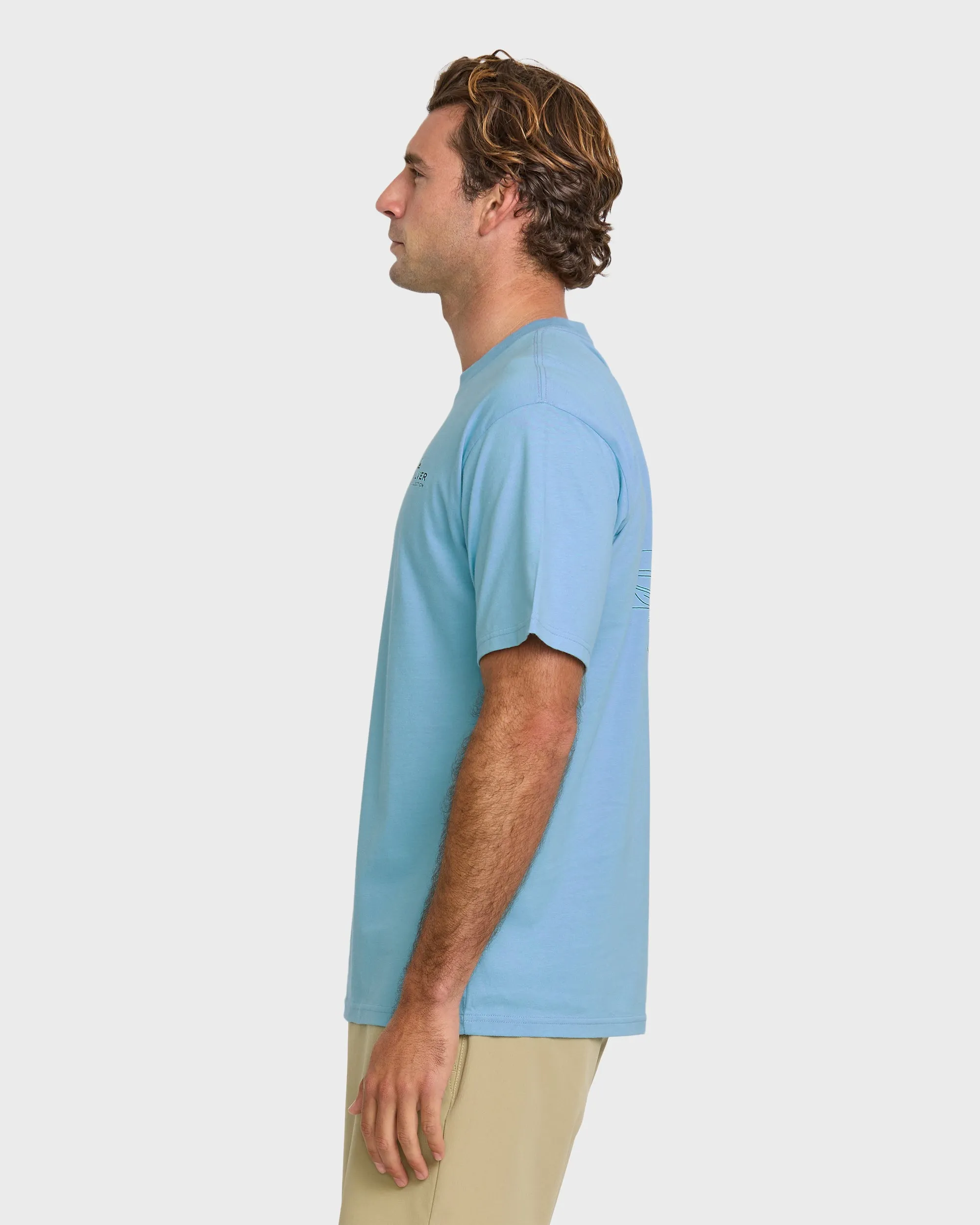 Waterman Fishing Trip Classic T-shirt - Cali Blue sold by Quiksilver product image thumbnail 4