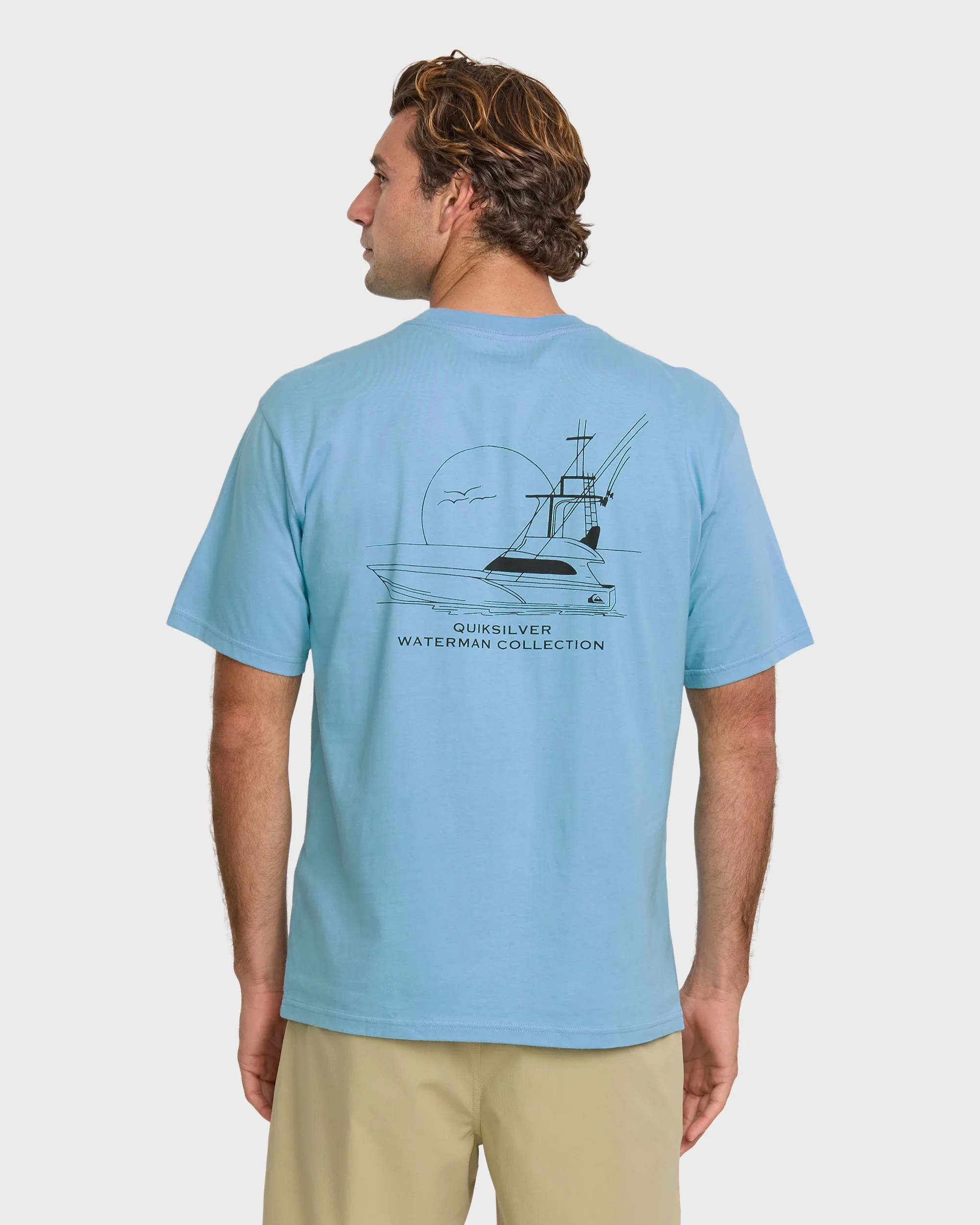 Waterman Fishing Trip Classic T-shirt - Cali Blue sold by Quiksilver product image thumbnail 2