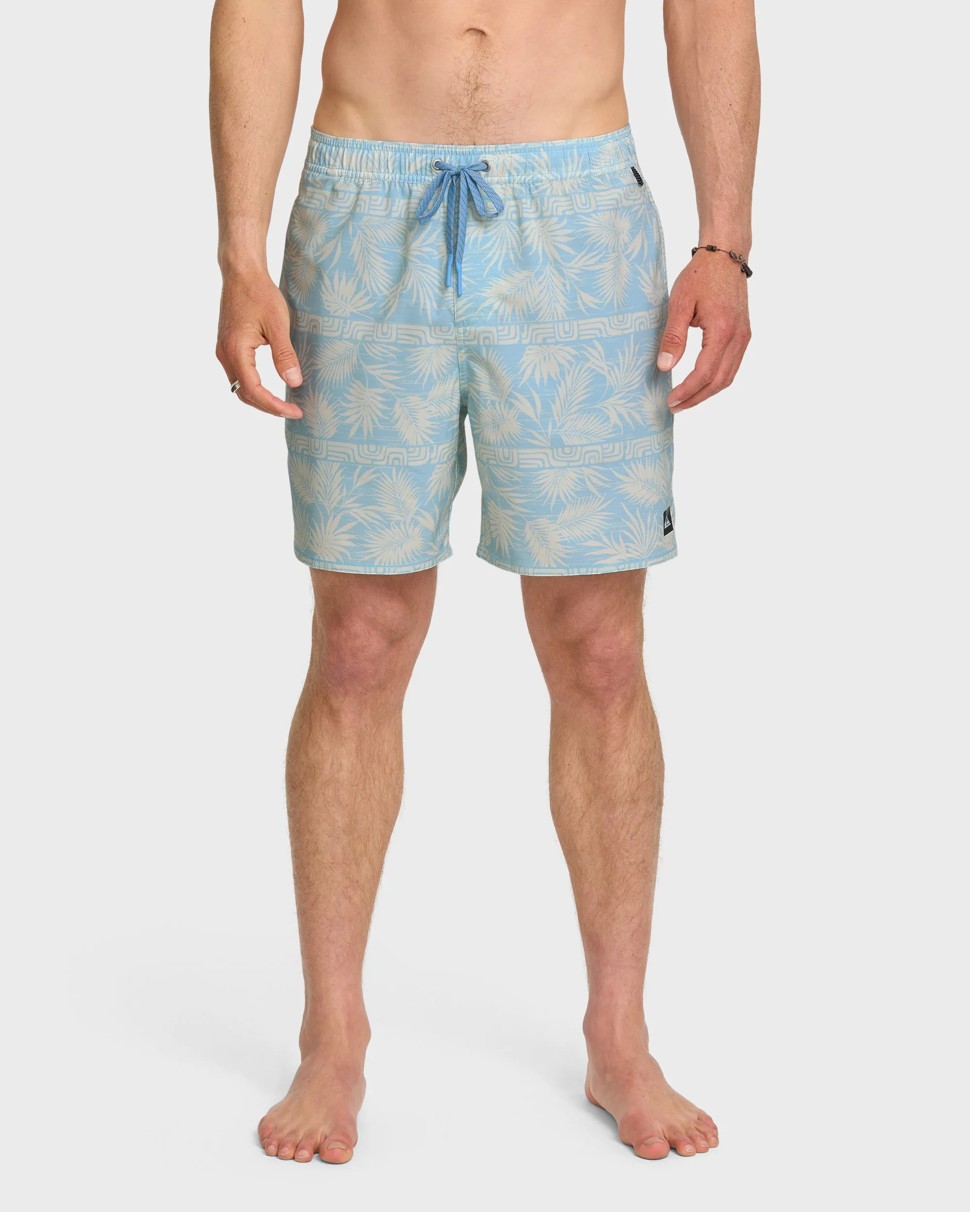 Waterman Fern Garden 17" Swim Trunks - Beach Blue sold by Quiksilver
