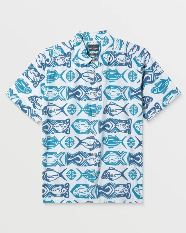 Waterman Band O Fish Shirt - White Print sold by Quiksilver