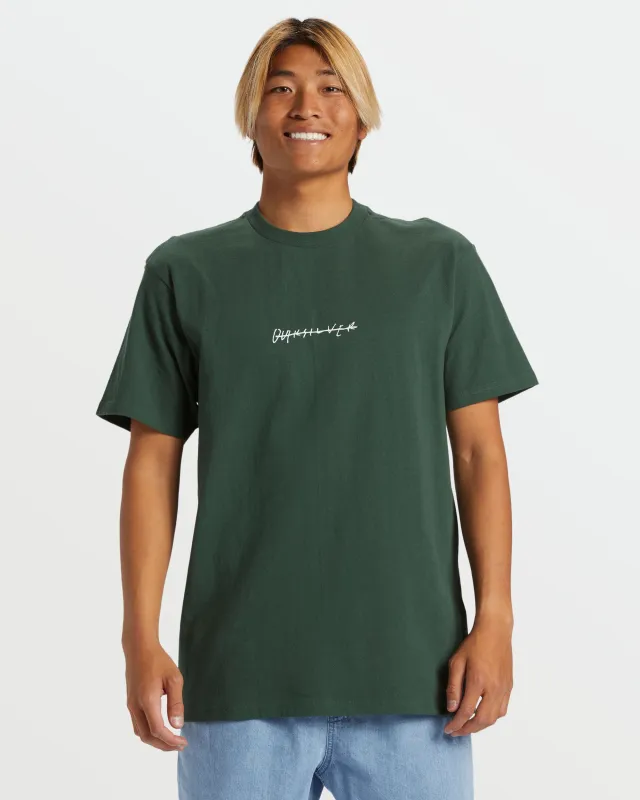 Rushed Logo DNA T-Shirt - Forest sold by Quiksilver