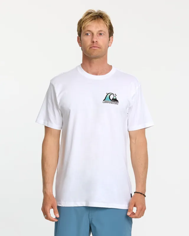Bubble Fade T-Shirt - White sold by Quiksilver