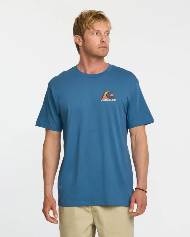 Bubble Fade T-Shirt - Copen Blue sold by Quiksilver