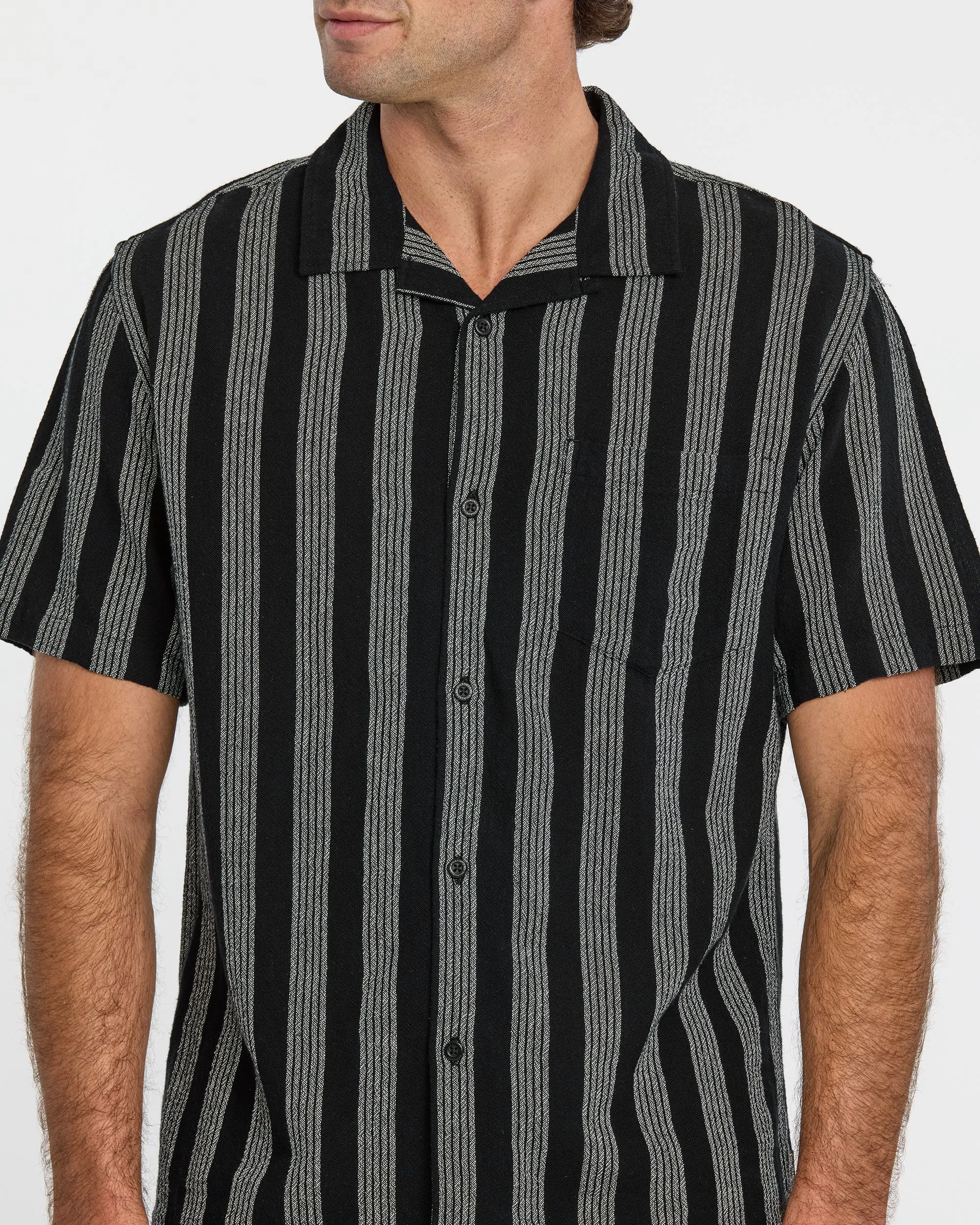 Nightfall Island Short Sleeve Shirt - Black sold by Quiksilver product image thumbnail 5
