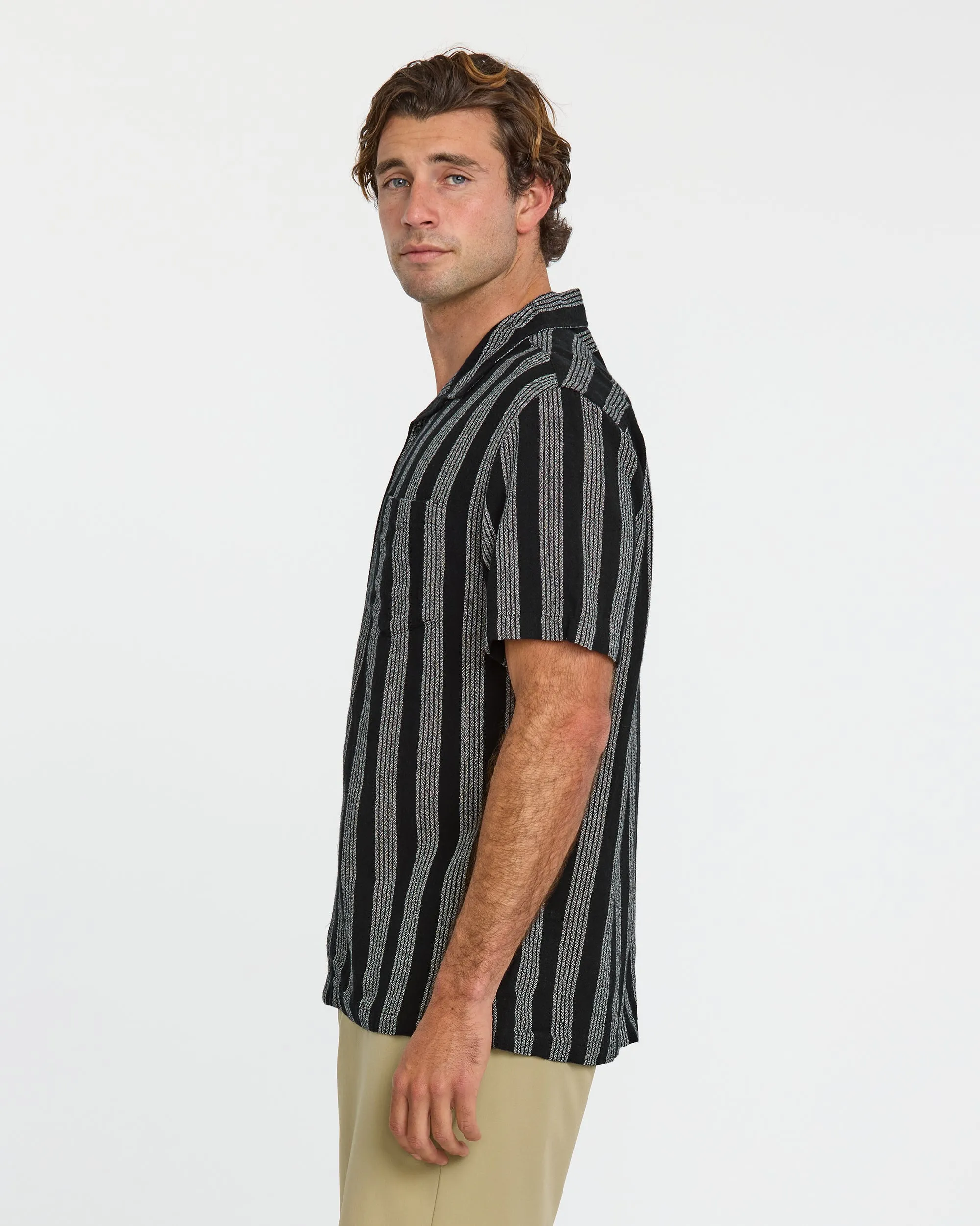 Nightfall Island Short Sleeve Shirt - Black sold by Quiksilver product image thumbnail 4