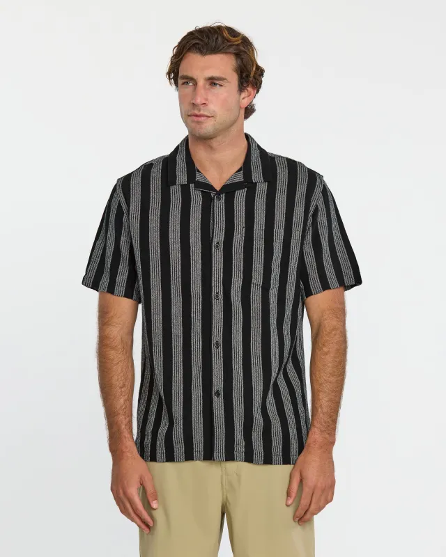 Nightfall Island Short Sleeve Shirt - Black sold by Quiksilver
