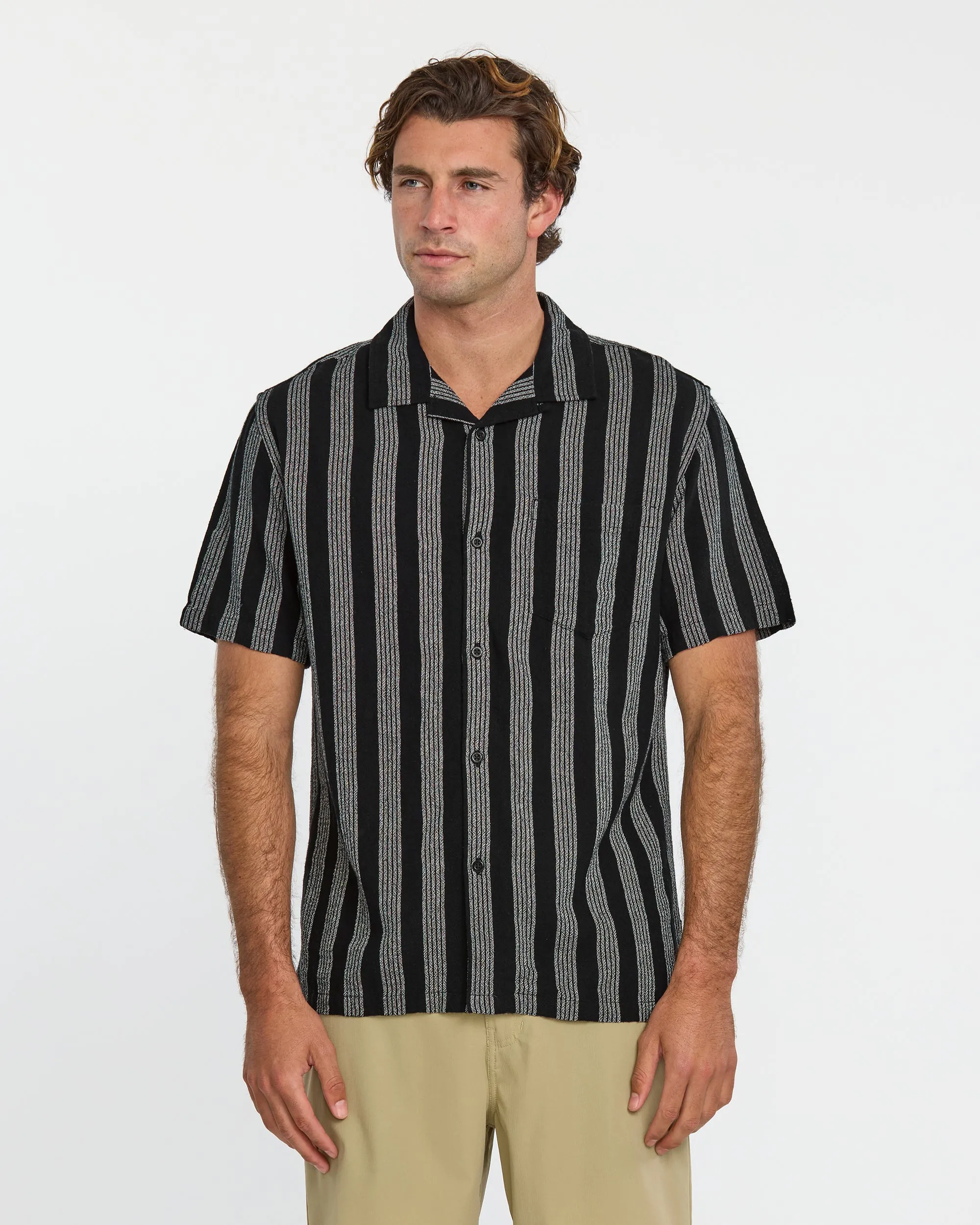 Nightfall Island Short Sleeve Shirt - Black sold by Quiksilver