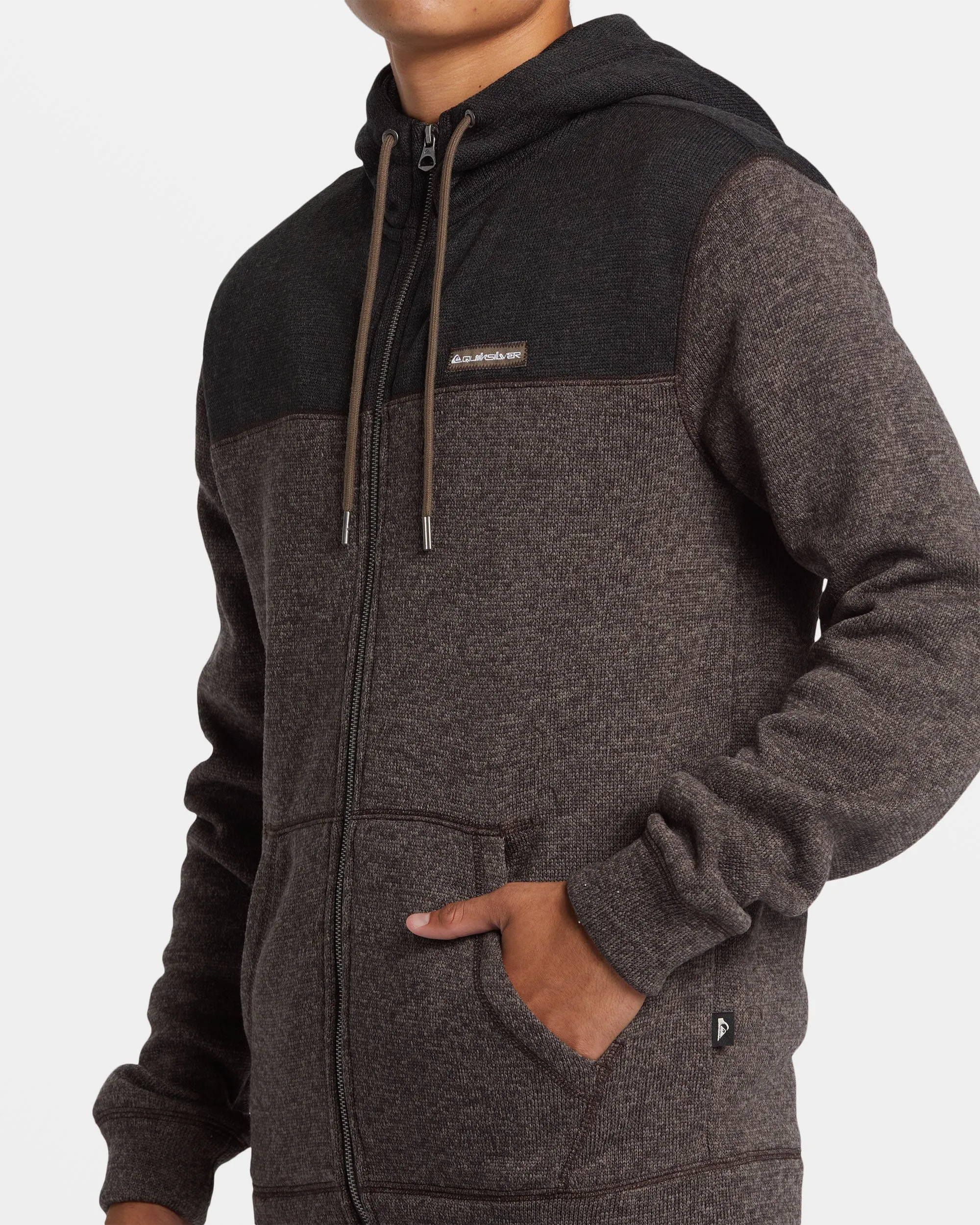 Keller Block Zip Hoodie - Canteen Heather sold by Quiksilver product image thumbnail 5
