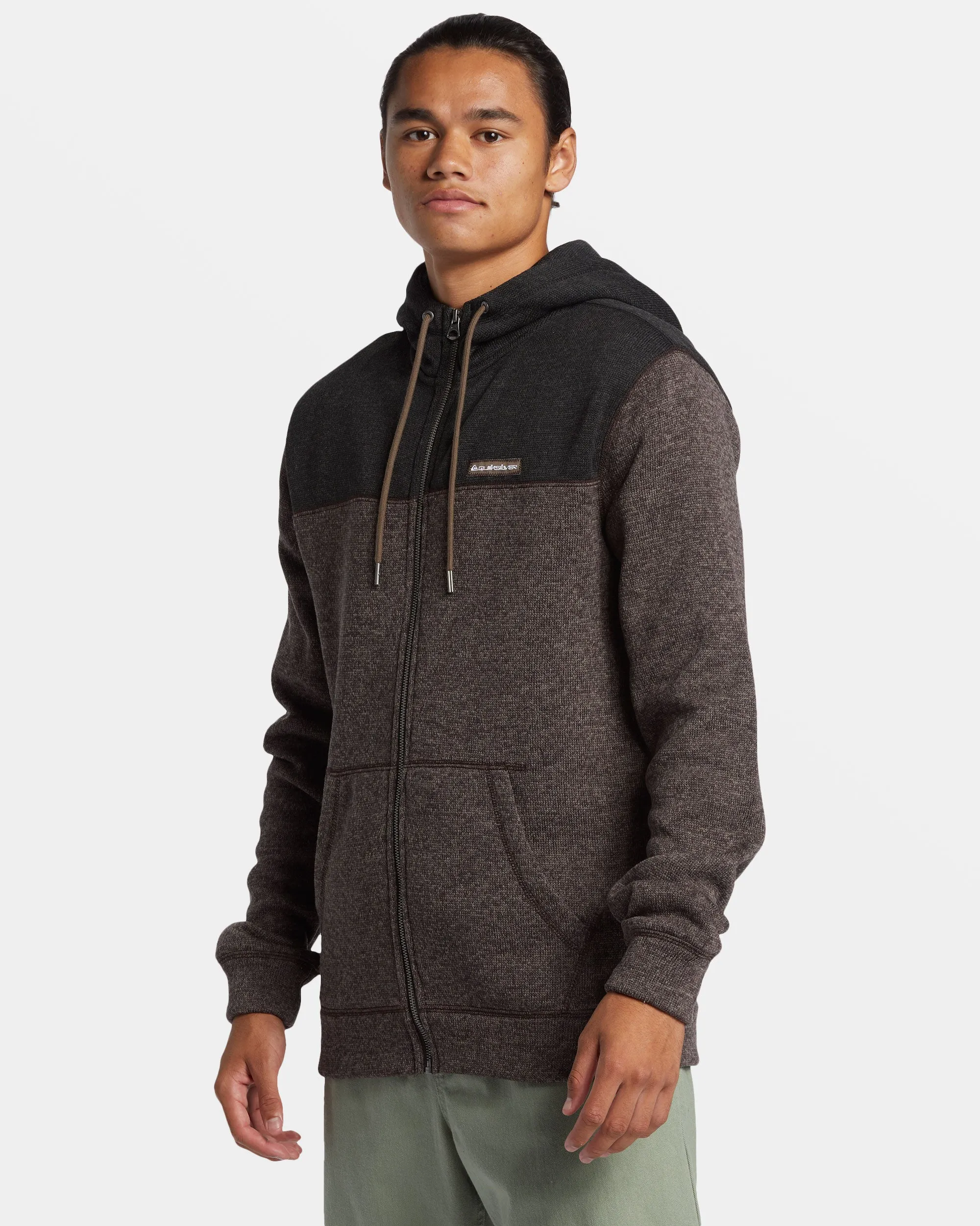 Keller Block Zip Hoodie - Canteen Heather sold by Quiksilver product image thumbnail 4