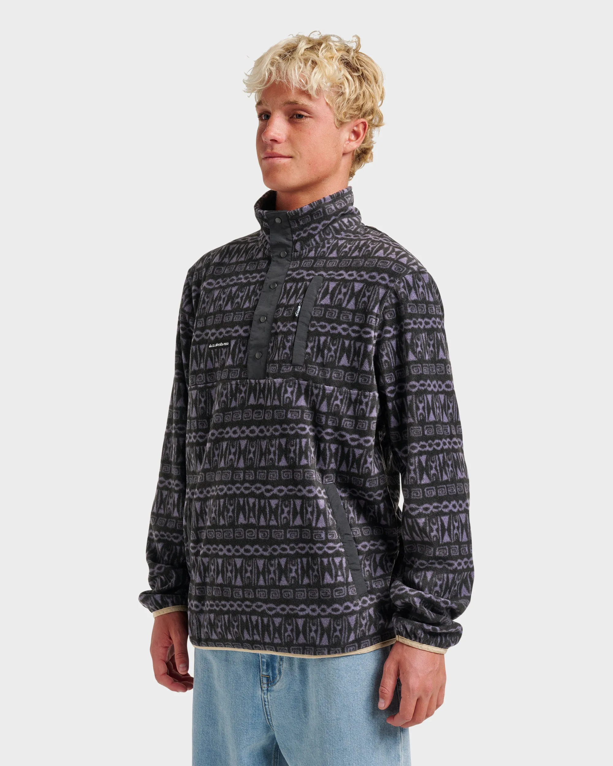 No Destination Technical Pullover Polar Fleece - Graystone sold by Quiksilver product image thumbnail 3