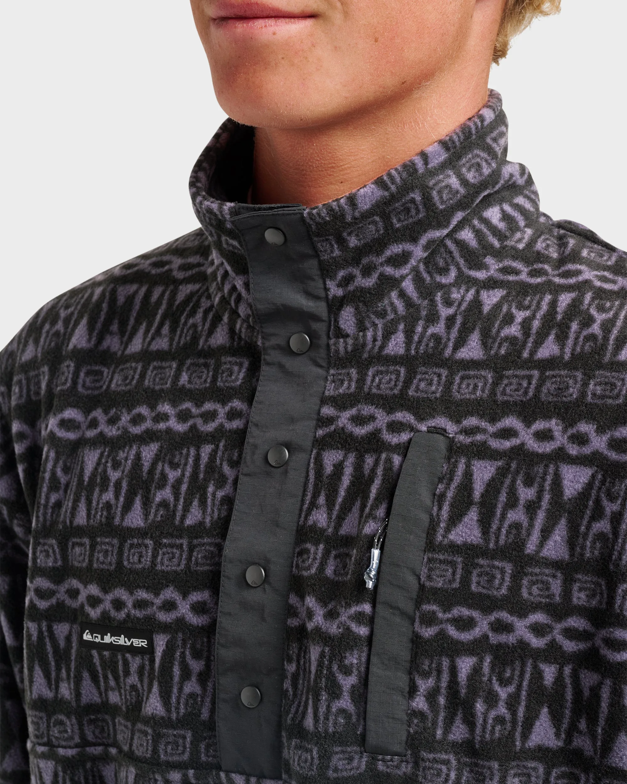 No Destination Technical Pullover Polar Fleece - Graystone sold by Quiksilver product image thumbnail 4