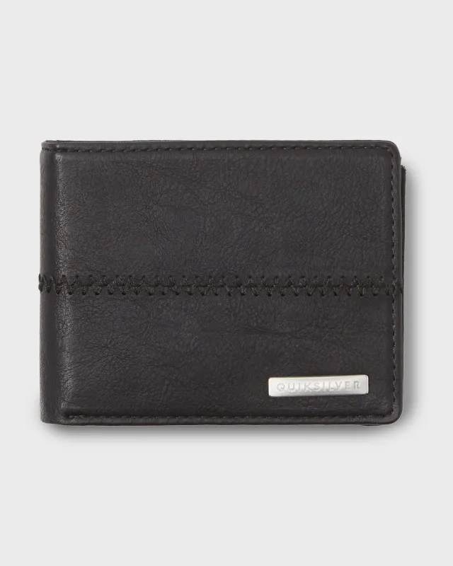 Stitchy 3 Wallet - Black Black sold by Quiksilver