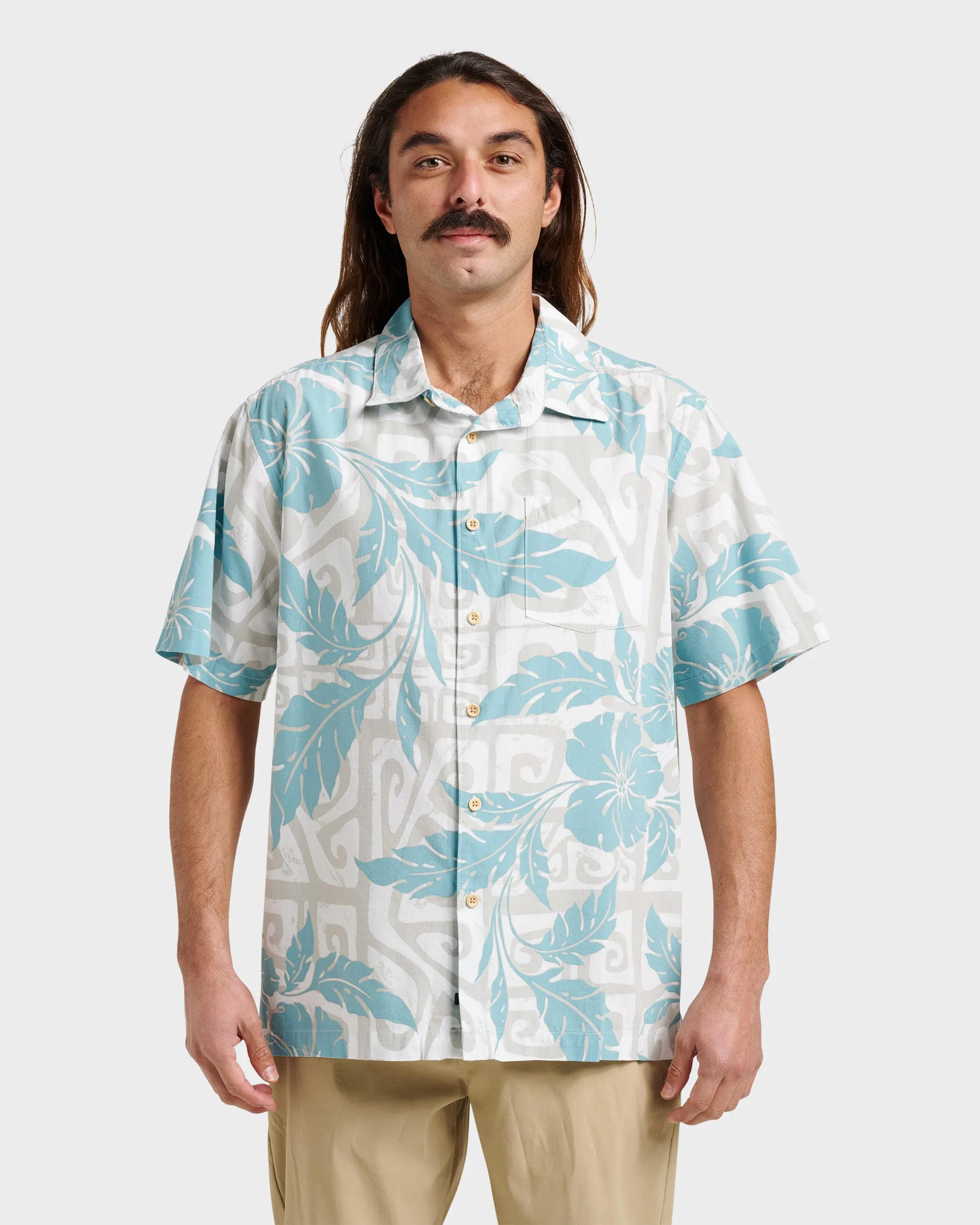 Waterman Beach Shack Shirt - White sold by Quiksilver