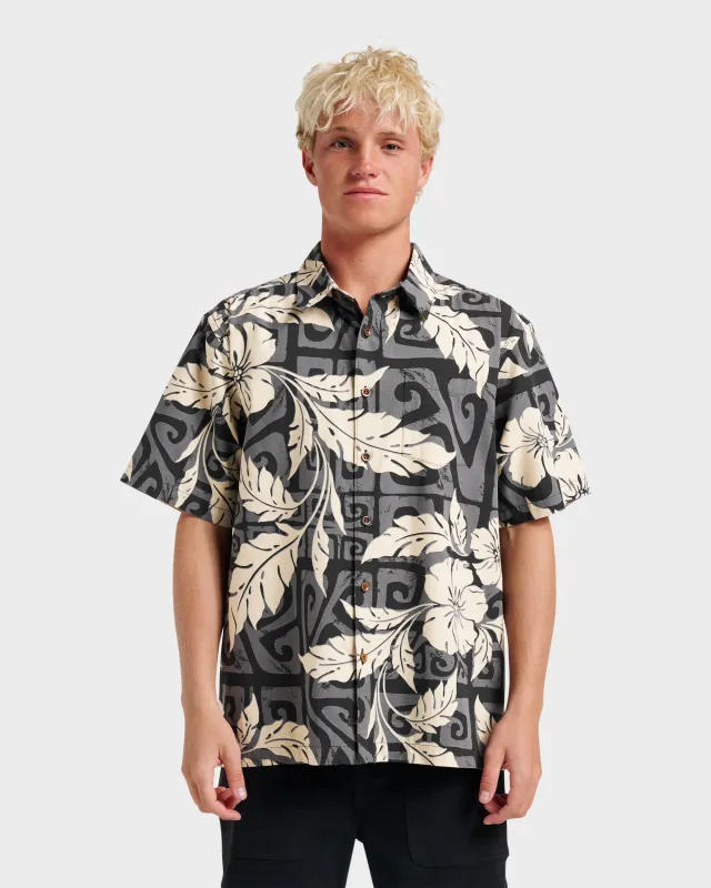 Waterman Beach Shack Shirt - Black sold by Quiksilver