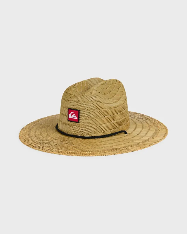 Pierside Straw Lifeguard Hat - Natural sold by Quiksilver
