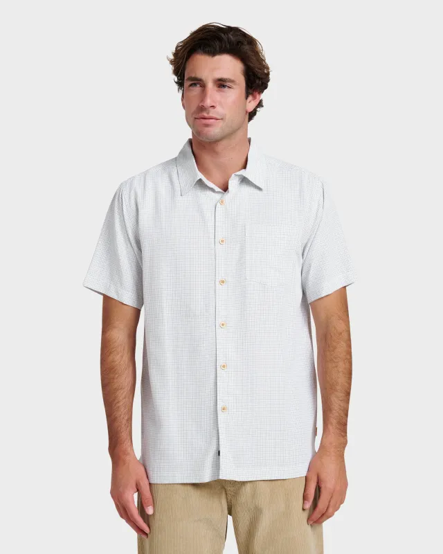 Waterman Checkmate Shirt - White sold by Quiksilver