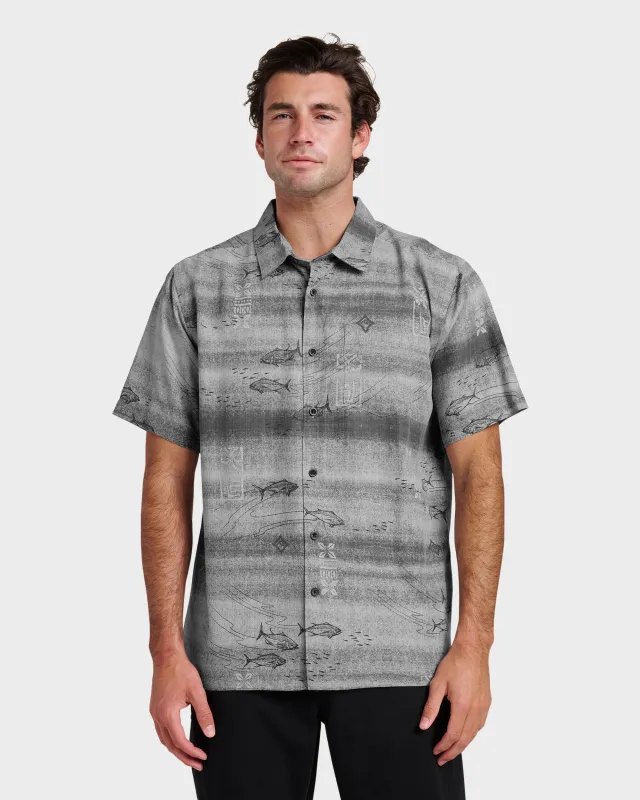 Waterman Go Fish Shirt - Phantom sold by Quiksilver