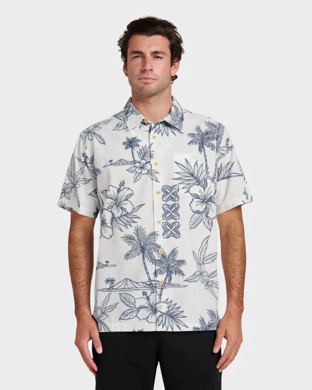Waterman Scenic Drive Shirt - White sold by Quiksilver