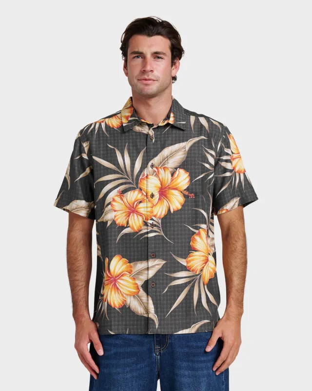 Waterman Tropical Dream Shirt - Black sold by Quiksilver
