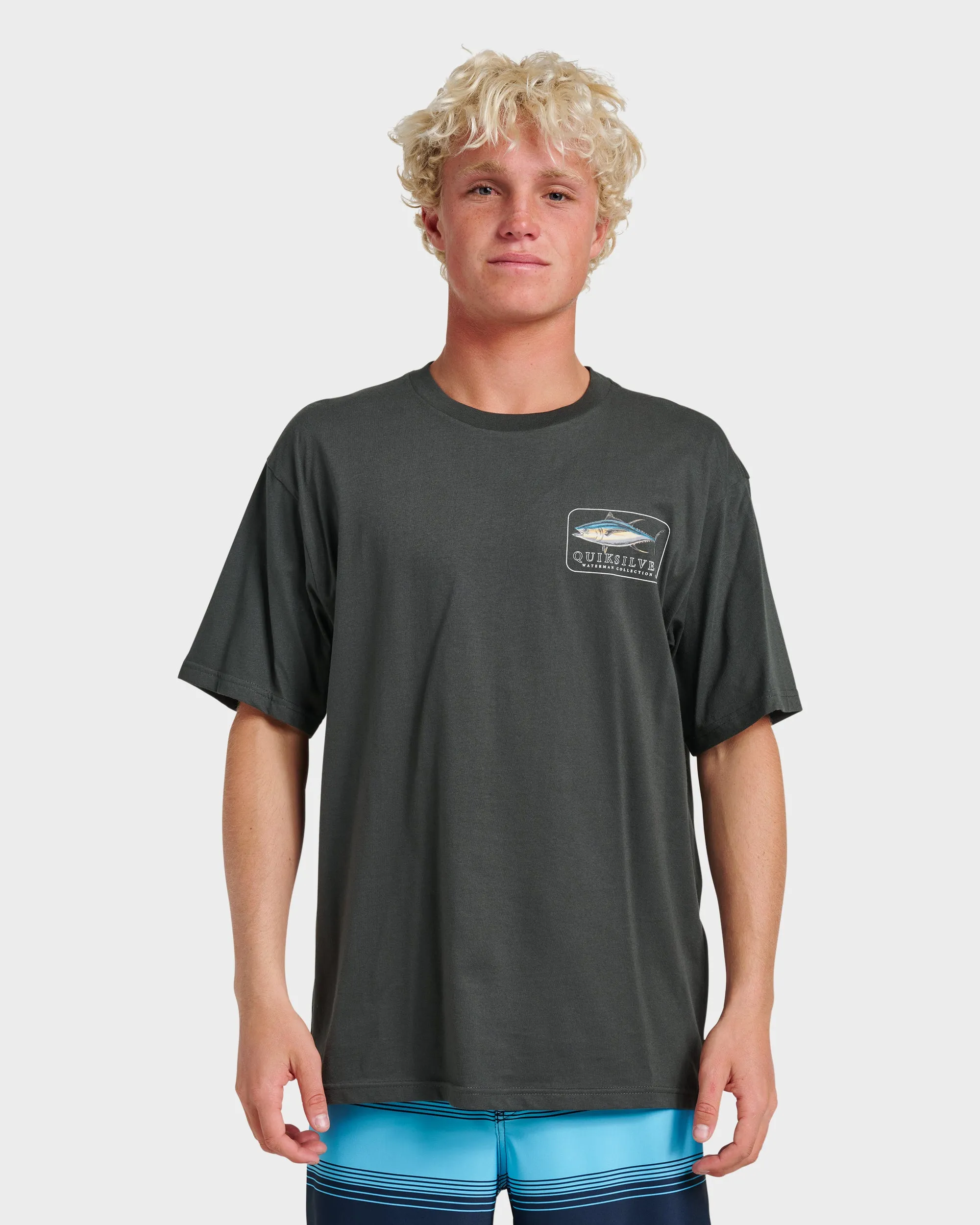 Waterman Yellowfinner Classic T-shirt - Phantom sold by Quiksilver