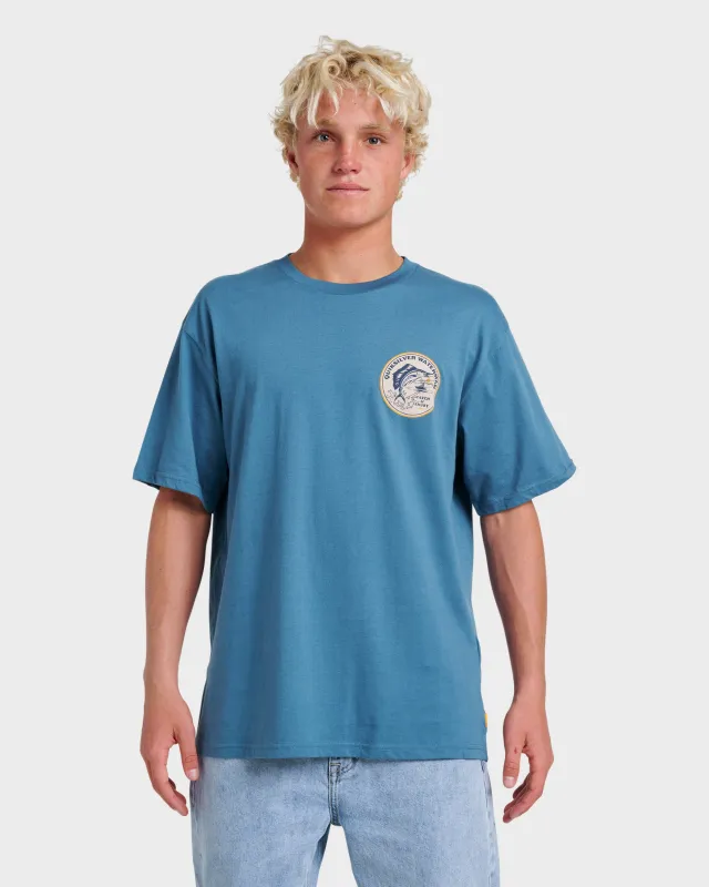 Waterman Catch & Release Classic T-shirt - Real Teal sold by Quiksilver