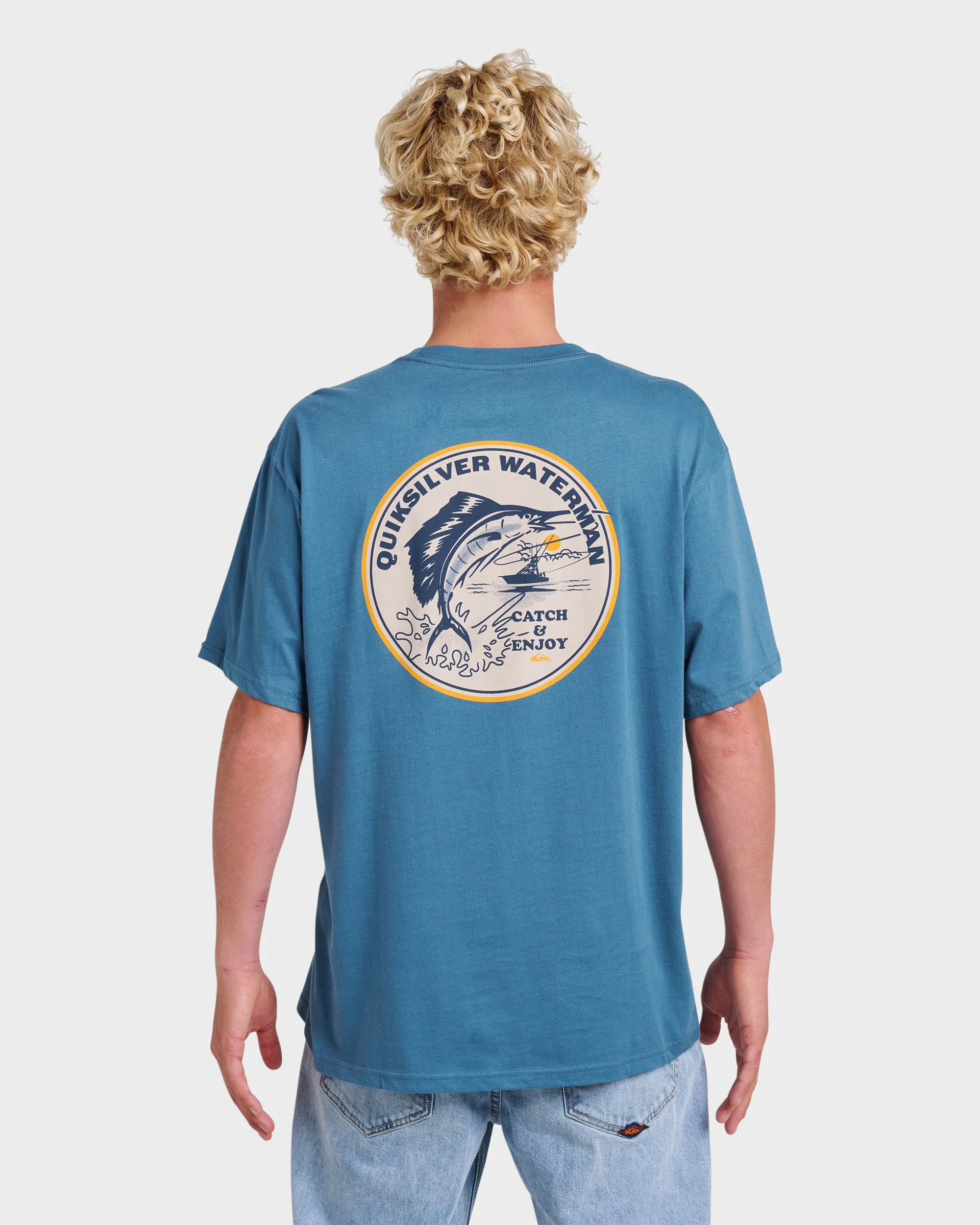 Waterman Catch & Release Classic T-shirt - Real Teal sold by Quiksilver product image thumbnail 2