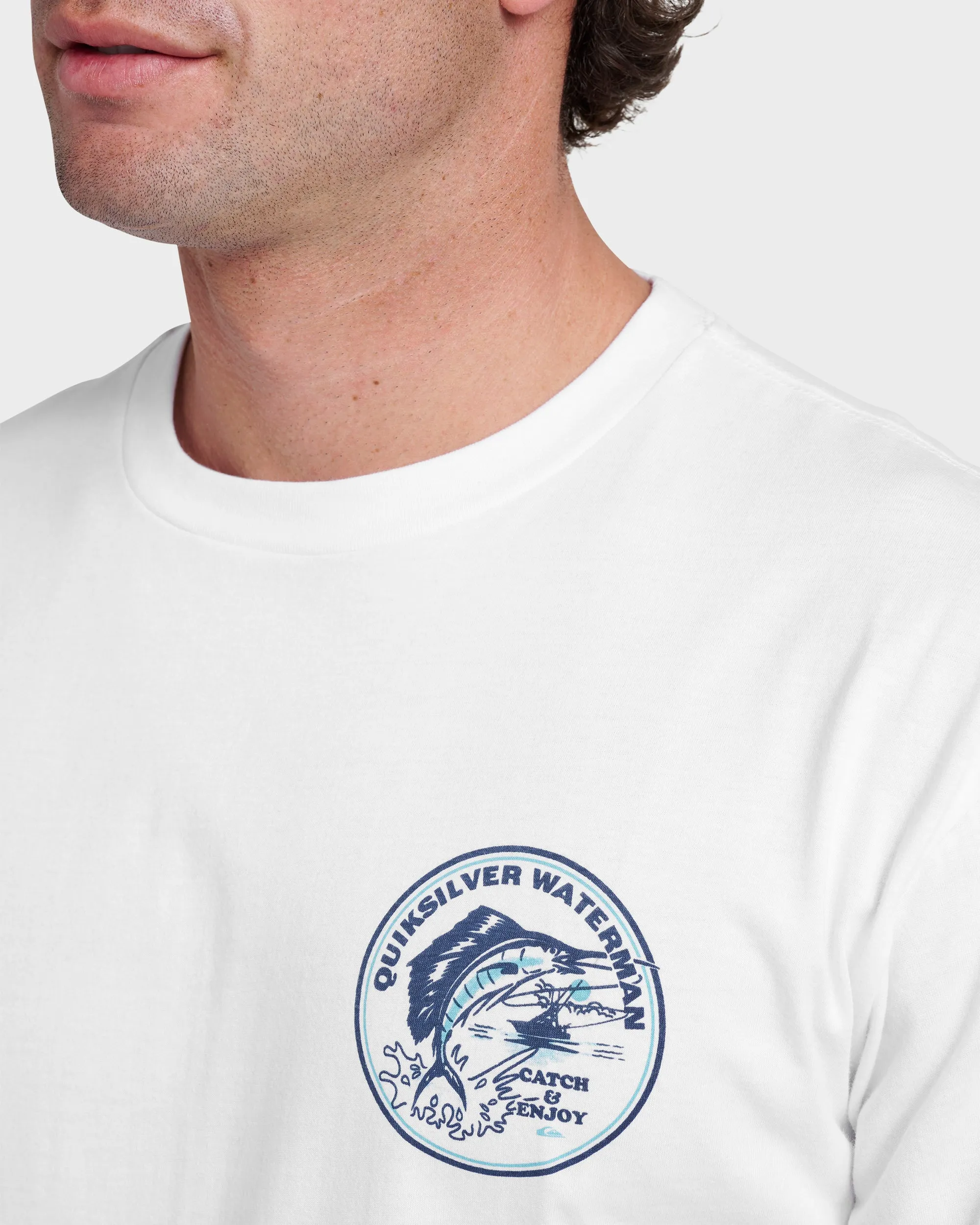 Waterman Catch & Release Classic T-shirt - White sold by Quiksilver product image thumbnail 4