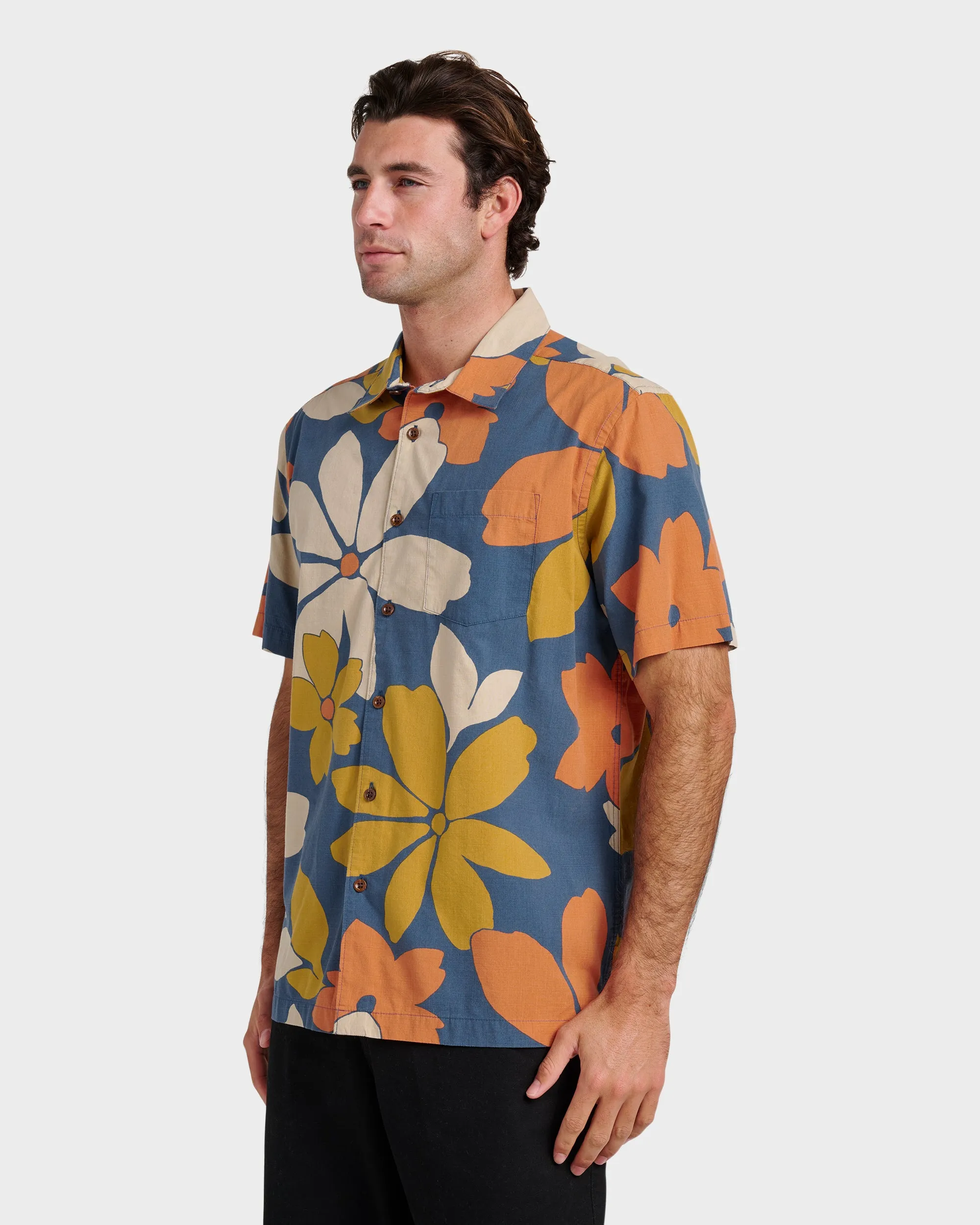 Waterman Flower Power Shirt - Sargasso Sea sold by Quiksilver product image thumbnail 3