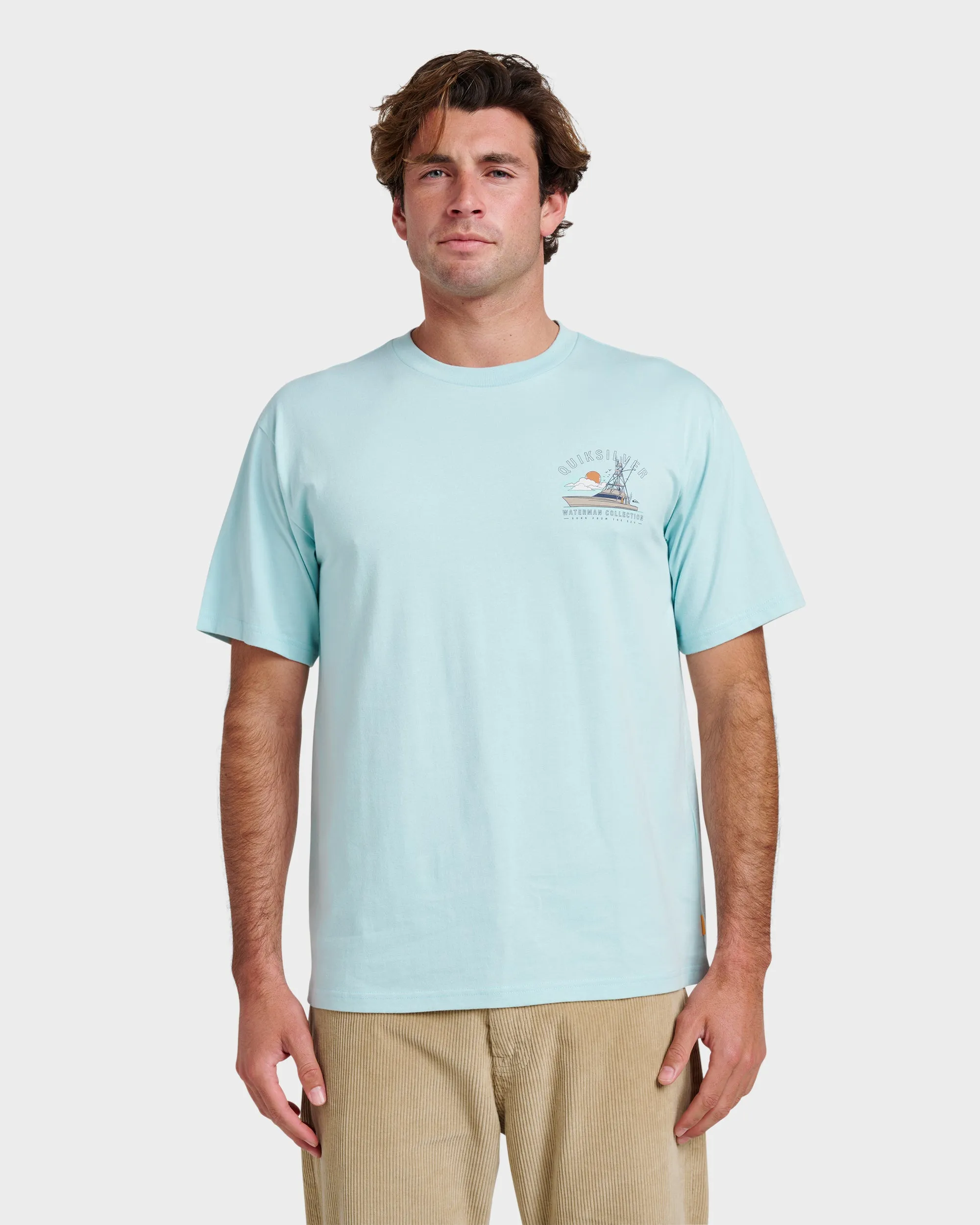 Waterman The Rig Classic T-shirt - Sterling Blue sold by Quiksilver