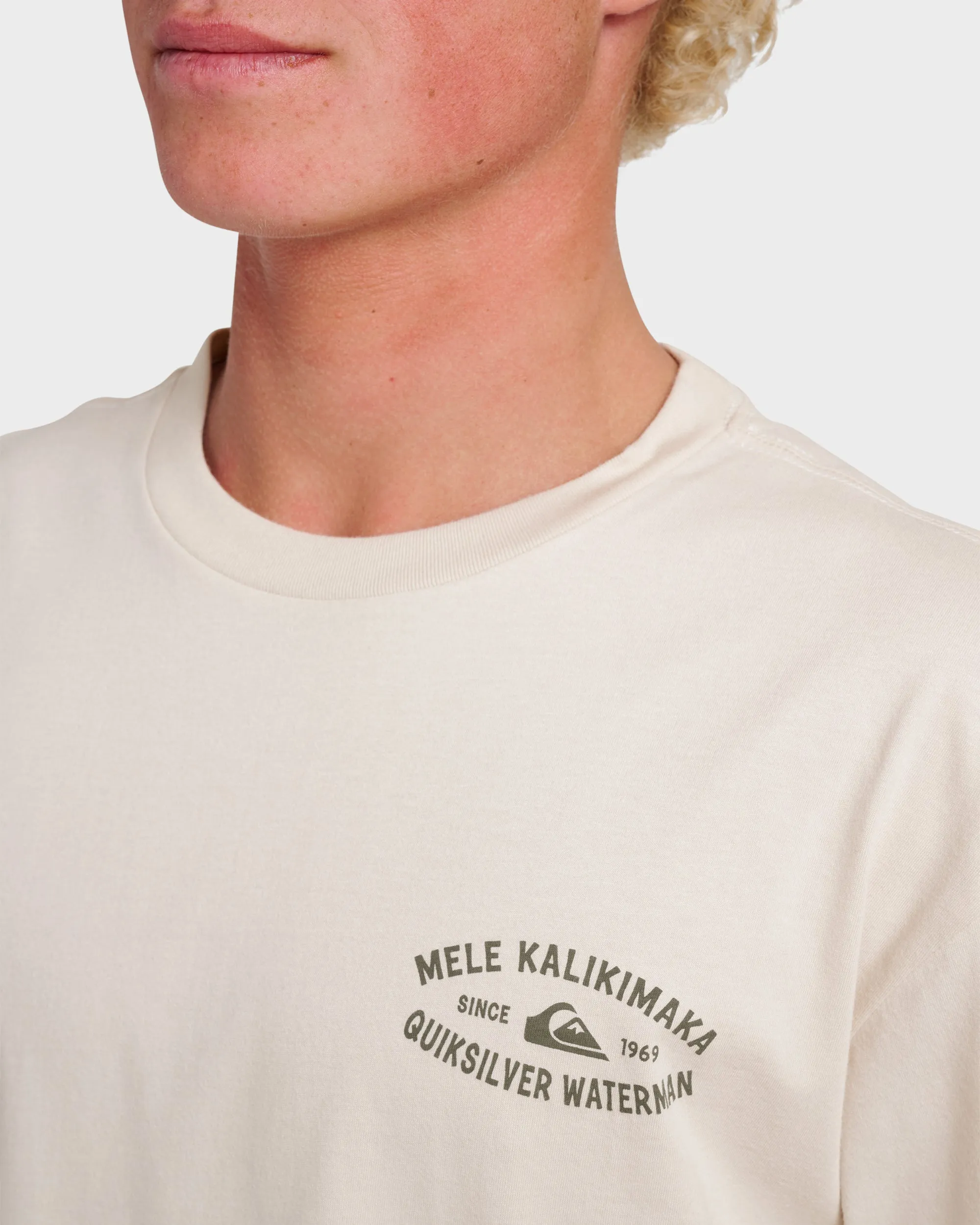 Waterman Tiki Holiday Classic T-shirt - Moonbeam sold by Quiksilver product image thumbnail 4