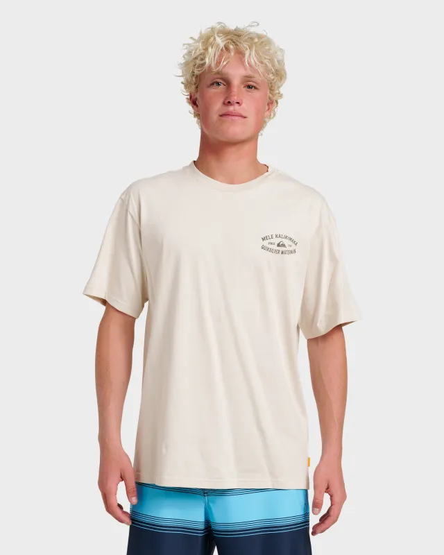 Waterman Tiki Holiday Classic T-shirt - Moonbeam sold by Quiksilver